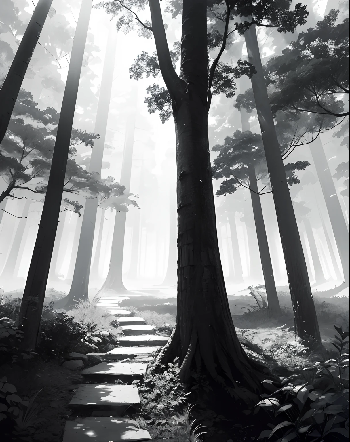 absurdres, highres, ultra detailed, (no human:1.3),
BREAK
, Create an image using a prism effect, with light refracting and creating a colorful, kaleidoscopic appearance.
BREAK
, Design an image with a fisheye lens effect, capturing a wide field of view with a distinctive, curved perspective.
BREAK
, Capture a forest path, with towering trees, dappled sunlight, and a sense of tranquility and natural beauty.
BREAK
, Illustrate a monochromatic world, using only shades of black, white, and gray to convey depth, emotion, and a striking visual impact.