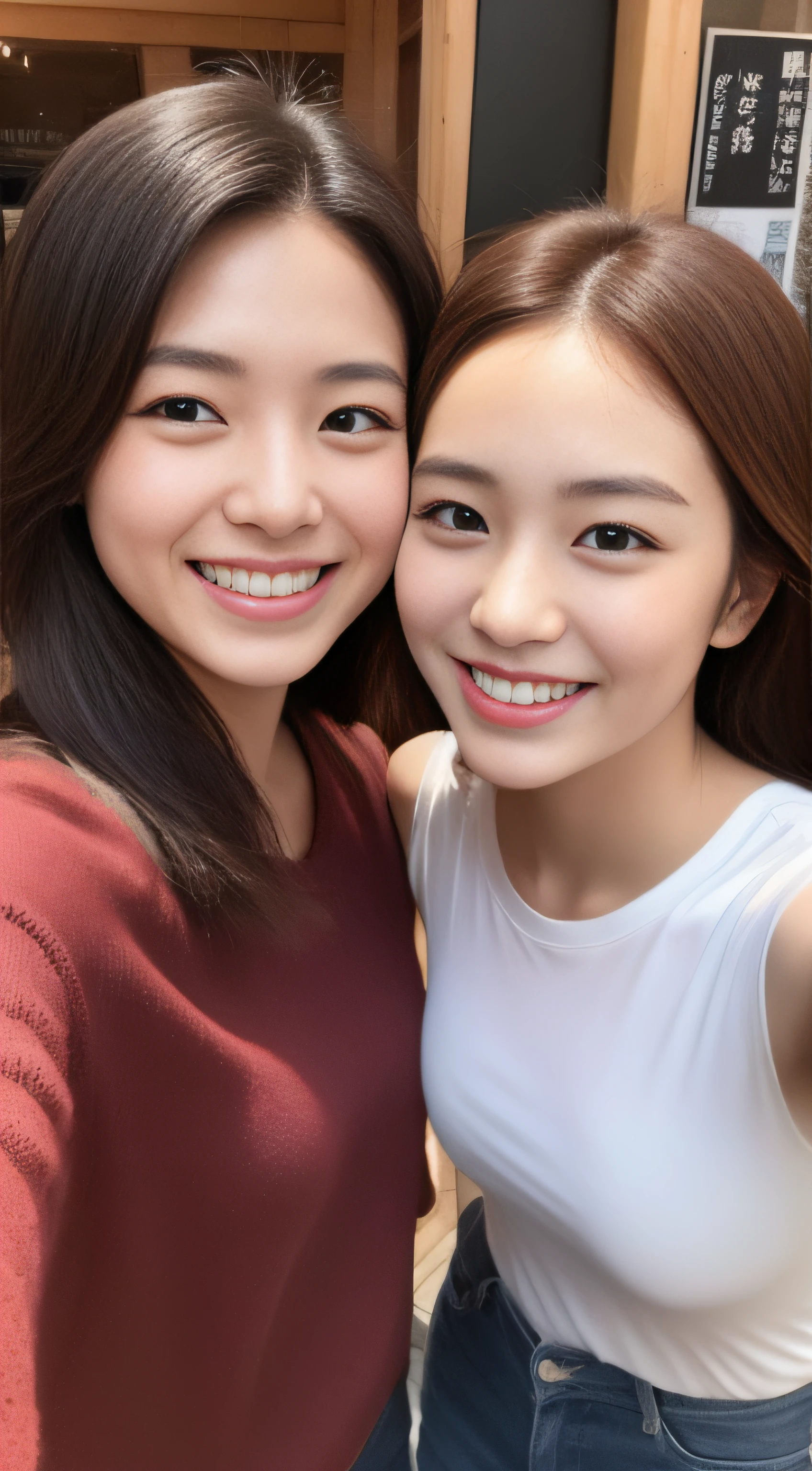 Girls' Club、hiquality、A hyper-realistic、healthy、Smiling expression、Slender perfect figure、Japan beauties、Beautiful eyes、Beautiful double、Beautiful skin、izakaya