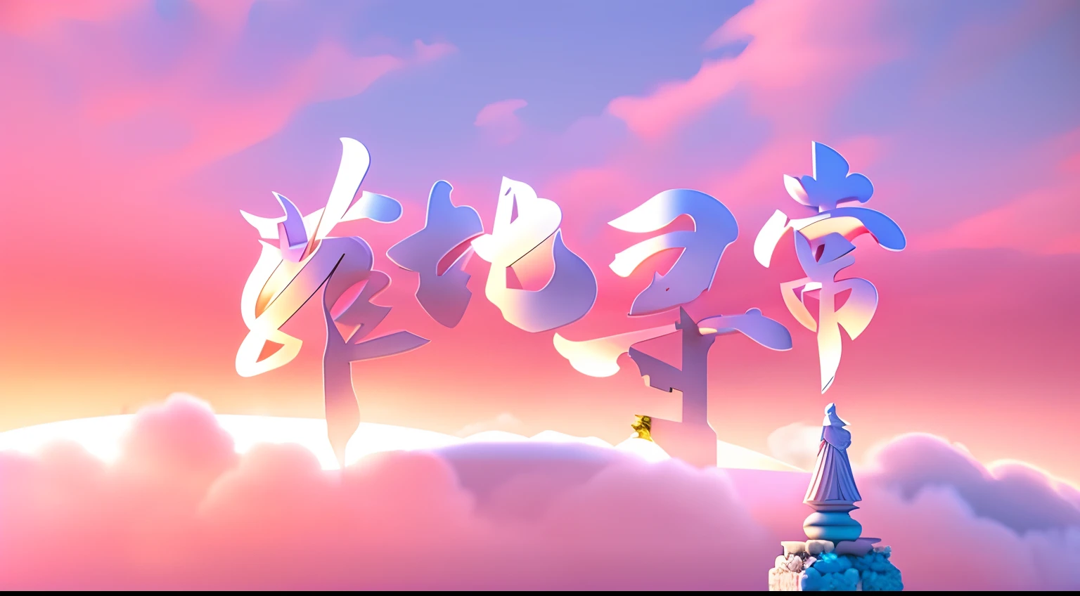 masterpiece, top quality, best quality, official art, beautiful and aesthetic:1.2),(8k, best quality, masterpiece:1.2), ,CGgame buildingC4D nsw, no humans, pillar, scenery, fog, sky, cloud, column, outdoors, flower, pink sky, landscape, arch, C4D, Pattern stone carving, stage, 3d render