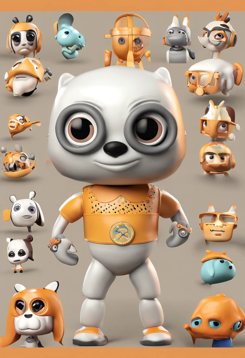 Crie um mascote semelhante ao playmobil , personagem infantil , 8k, Modelo 3D, O corpo como forma de um brinquedo , com boca, 2 olhos e sem nariz, with legs and arms, de corpo inteiro. The character is cute and charismatic, o personagem tem cores vivas e coloridas. fotorrealista, super alta qualidade, Super Detalhe, ultra-accurate description of hands, roupas detalhadas, utensilios bem detalhados, master part, 8k, HDR