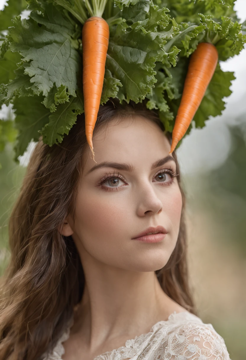 Only 1 carrot with leaves