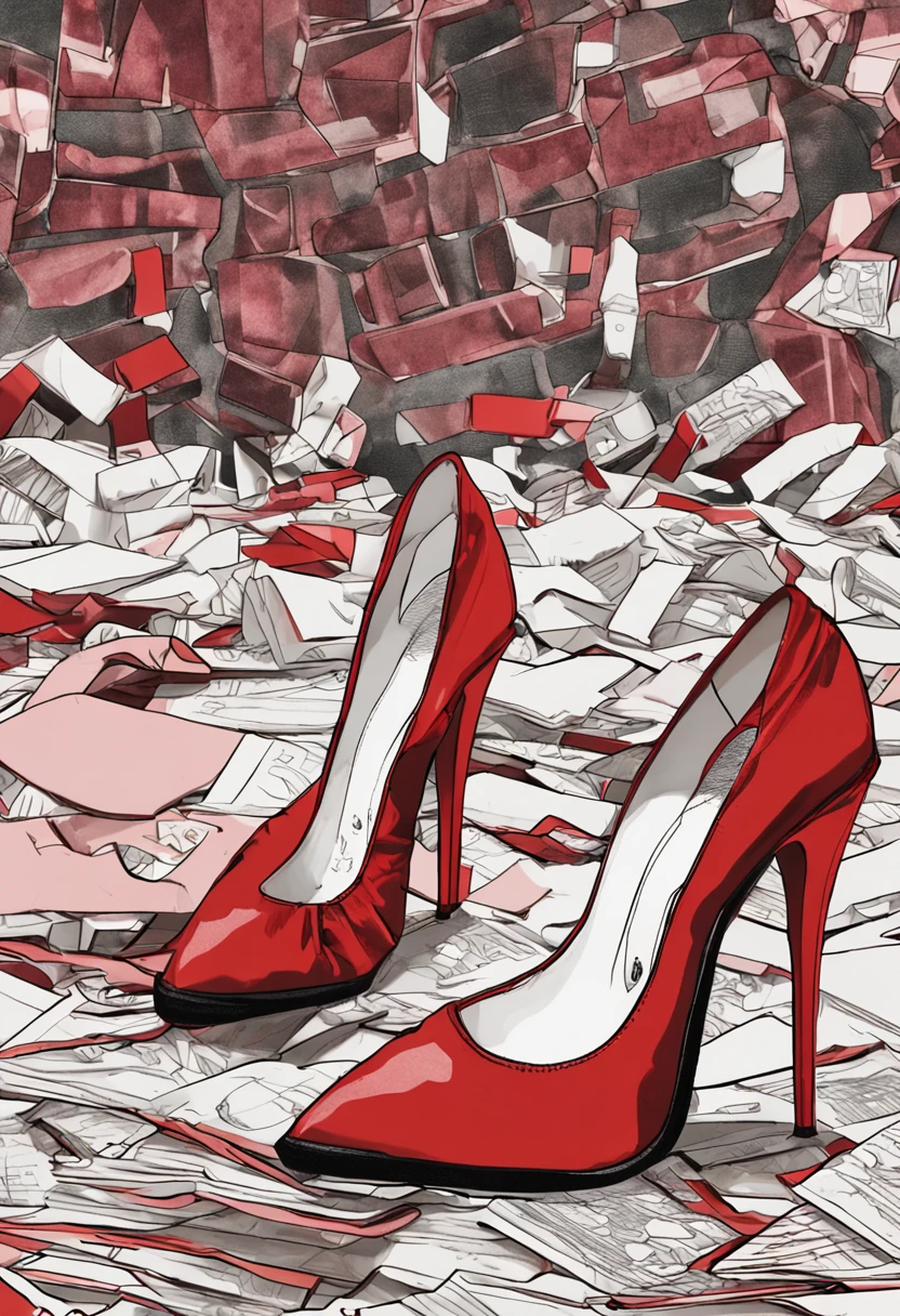 Red-soled high heels beauty