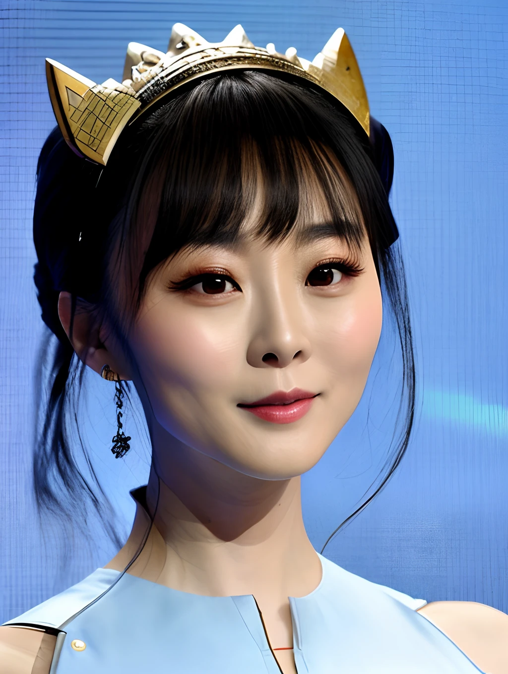 Use Fan Bingbing's face to synthesize Digga Ultraman