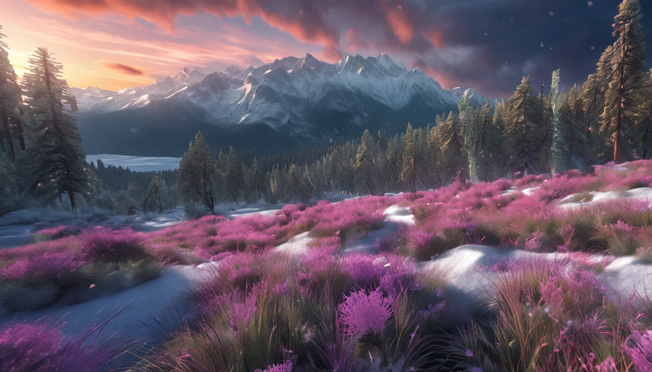 masterpiece, best quality, high quality, extremely detailed CG unity 8k wallpaper, The vast and quiet taiga stretches to the horizon, with dense green trees grouped in deep harmony, as the fresh breeze whispers through their leaves and crystal snow lies on the frozen ground, creating a stunning and peaceful landscape, Bokeh, Depth of Field, HDR, bloom, Chromatic Aberration ,Photorealistic,extremely detailed, trending on artstation, trending on CGsociety, Intricate, High Detail, dramatic, art by midjourney