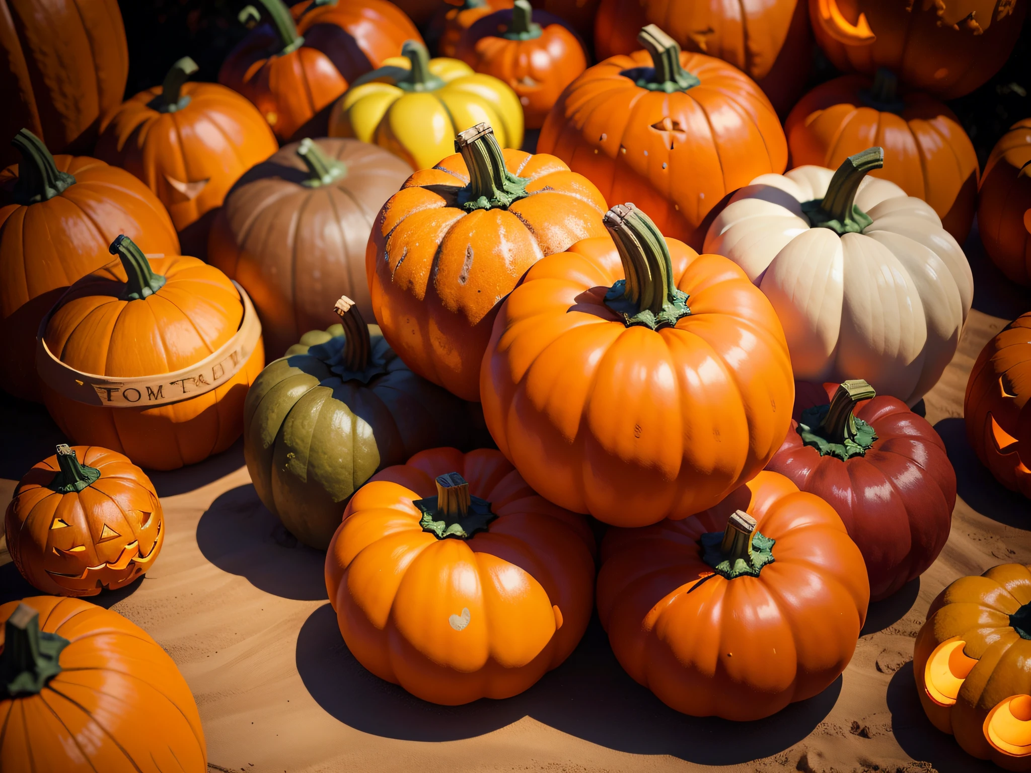Pumpkin Patch: Celebrate the season with pumpkins of all shapes and sizes, from jack-o'-lanterns to pumpkin-themed decorations.