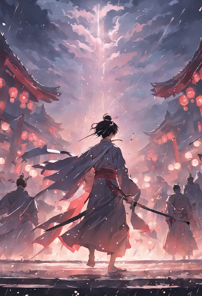 The case took place in one"China-style、swordsmen、Dark、suspenseful、curiosity"of the world： After a thousand days of rain，The sky is cloudy，For a long time, Chang'an Imperial City，emerges"Rain dissolves"of tragedies，A male warrior was ordered to track down，Recruit talent，Walk around，The layout is meticulous、Mysteries await you to solve