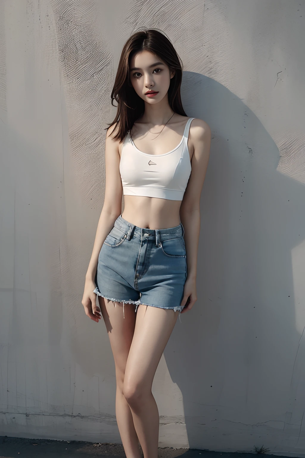 Choose a minimalist design，Such as slim-fitting shirts、Off-the-shoulder tops or camisole tops，Showing the elegance of women。Color can be selected black、white、Ash，You can also try some bright colors，Like red、Pink or blue, etc.，Increase fashion sense。Wear with a fitted skirt or shorts，Show off your leg lines。You can choose a hip skirt、A-line skirt or slit skirt, etc.，For shorts, you can choose denim shorts or suit shorts。The material can be selected from denim、Leather or silk, etc.，Add texture。Choose heels or sandals，Increase aura and fashion sense。High heels can be stiletto or thick heeled，凉鞋则可以Choose a minimalist design或带有一些装饰的款式。