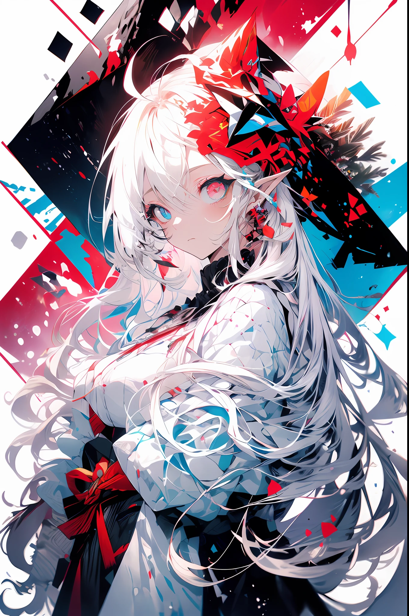 leaning back with hands out in the air,girl、high school girl、(masterpiece, highest quality, official art:1.2), (flat color:1.5),(colorful),looking at the viewer,1 girl,alone, white background, ,(2D:1.5) ,NSFW