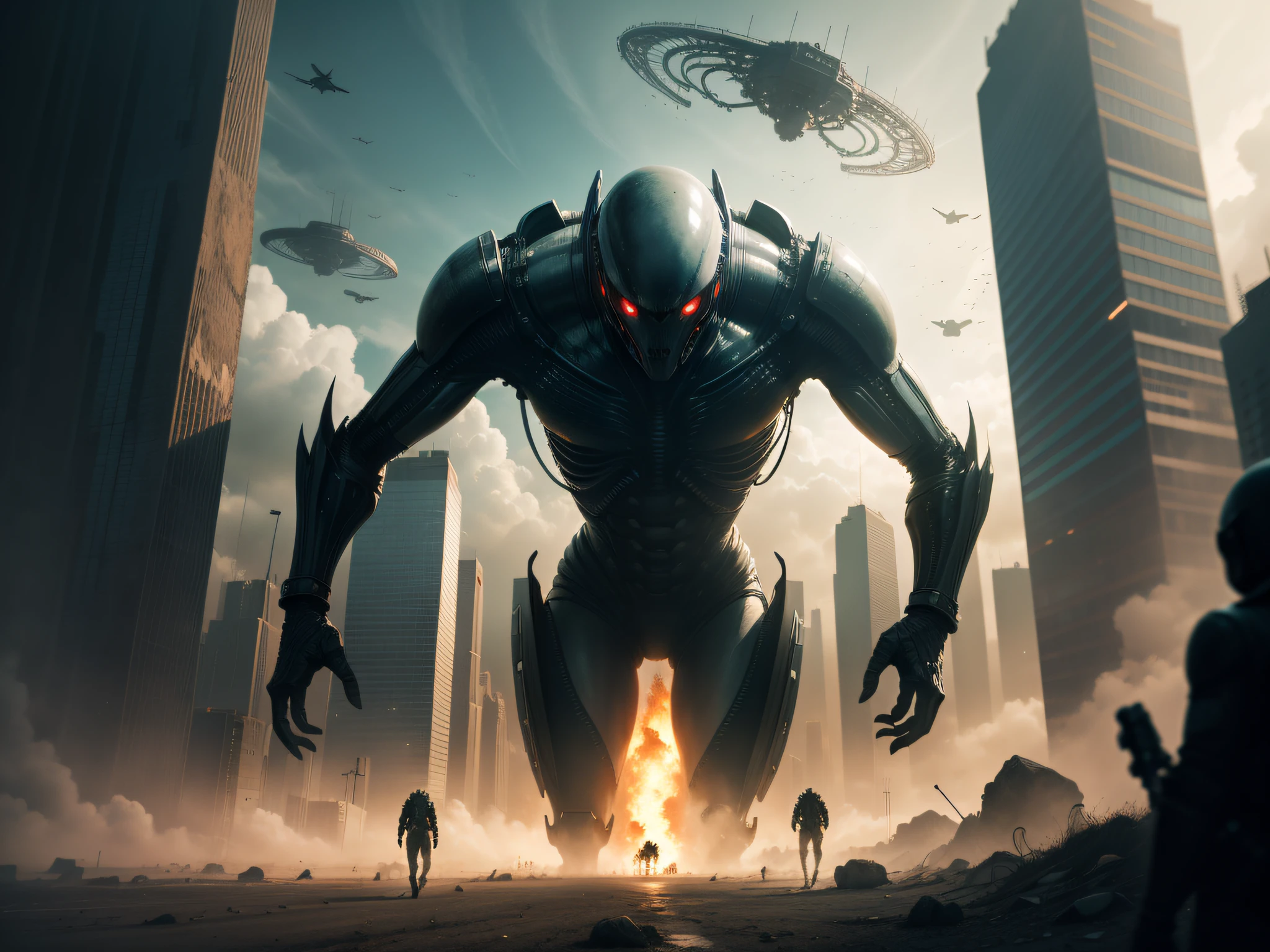 Sci-Fi Horror: Incorporate elements from science fiction and horror, such as extraterrestrial creatures, alien invasions, or dystopian futures.