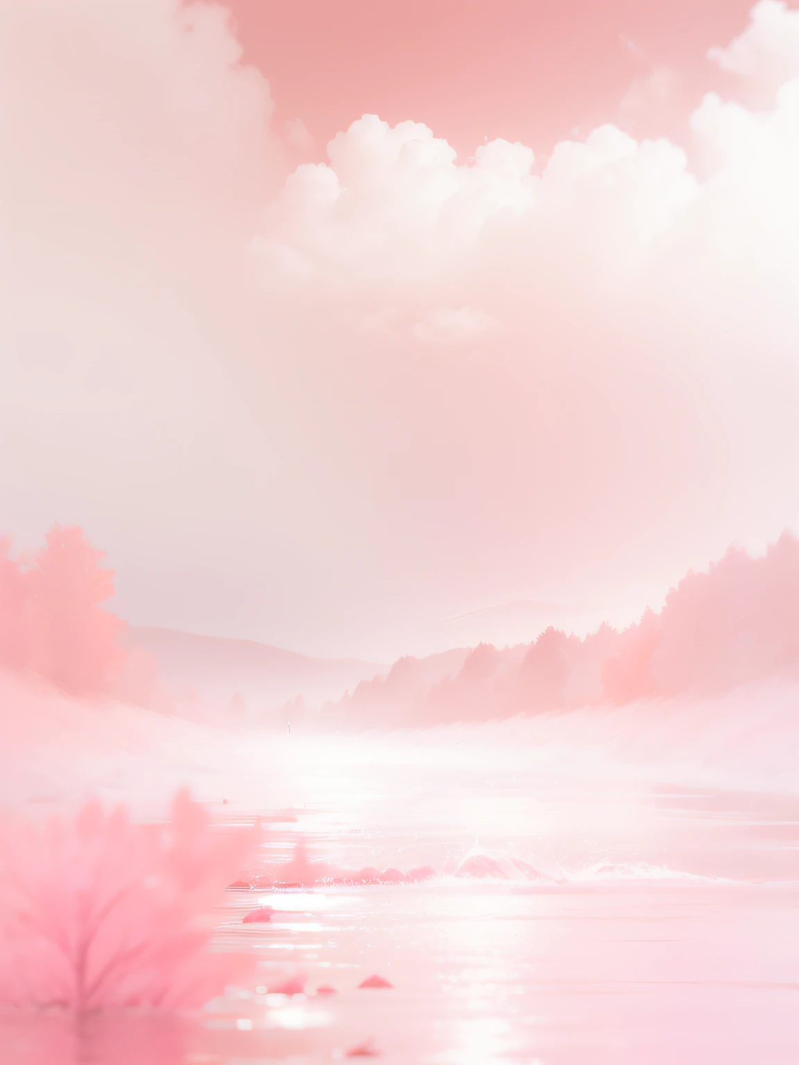 Water surface on pink background,pink-sky,Pink water stream