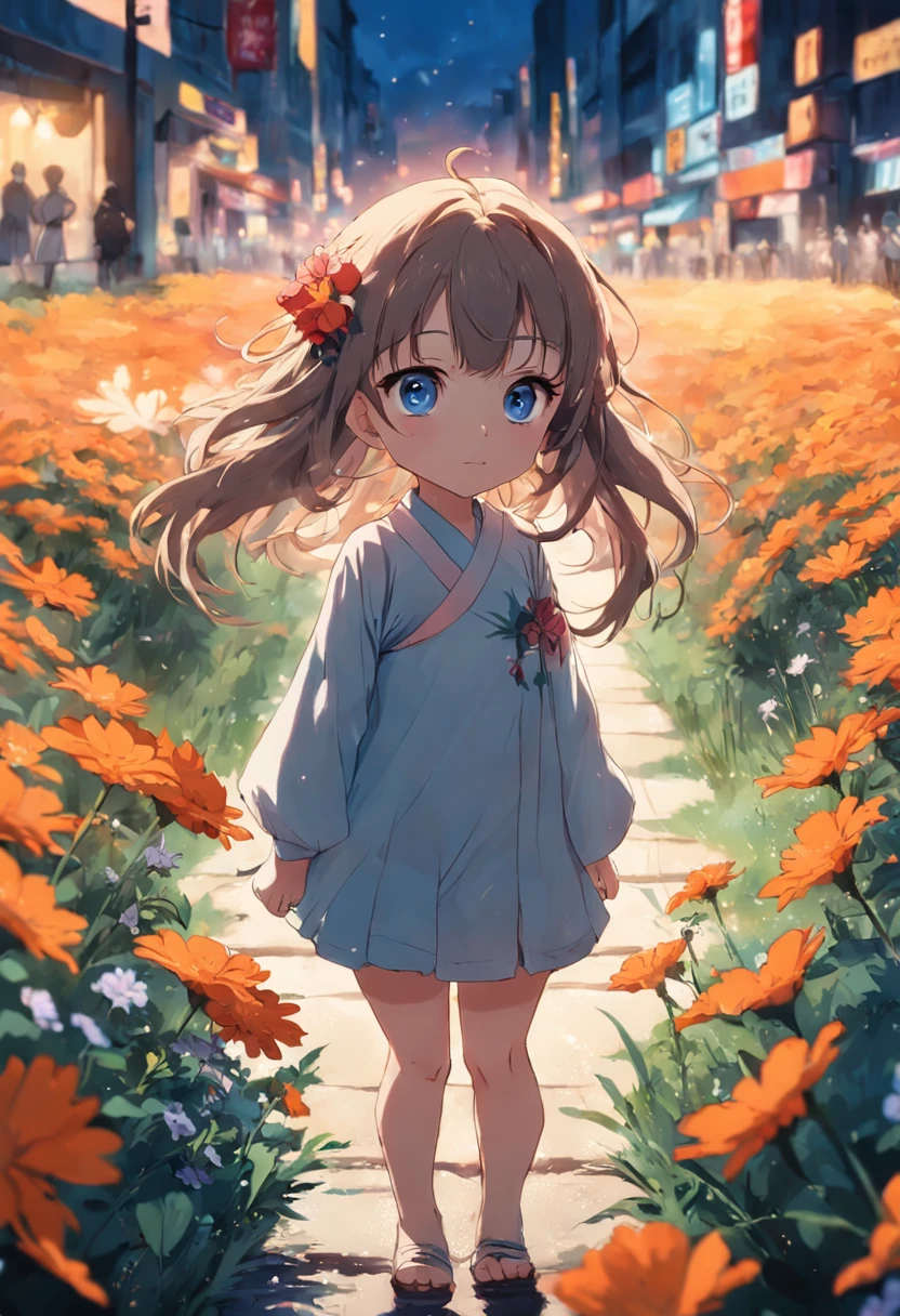 girl mit blumen