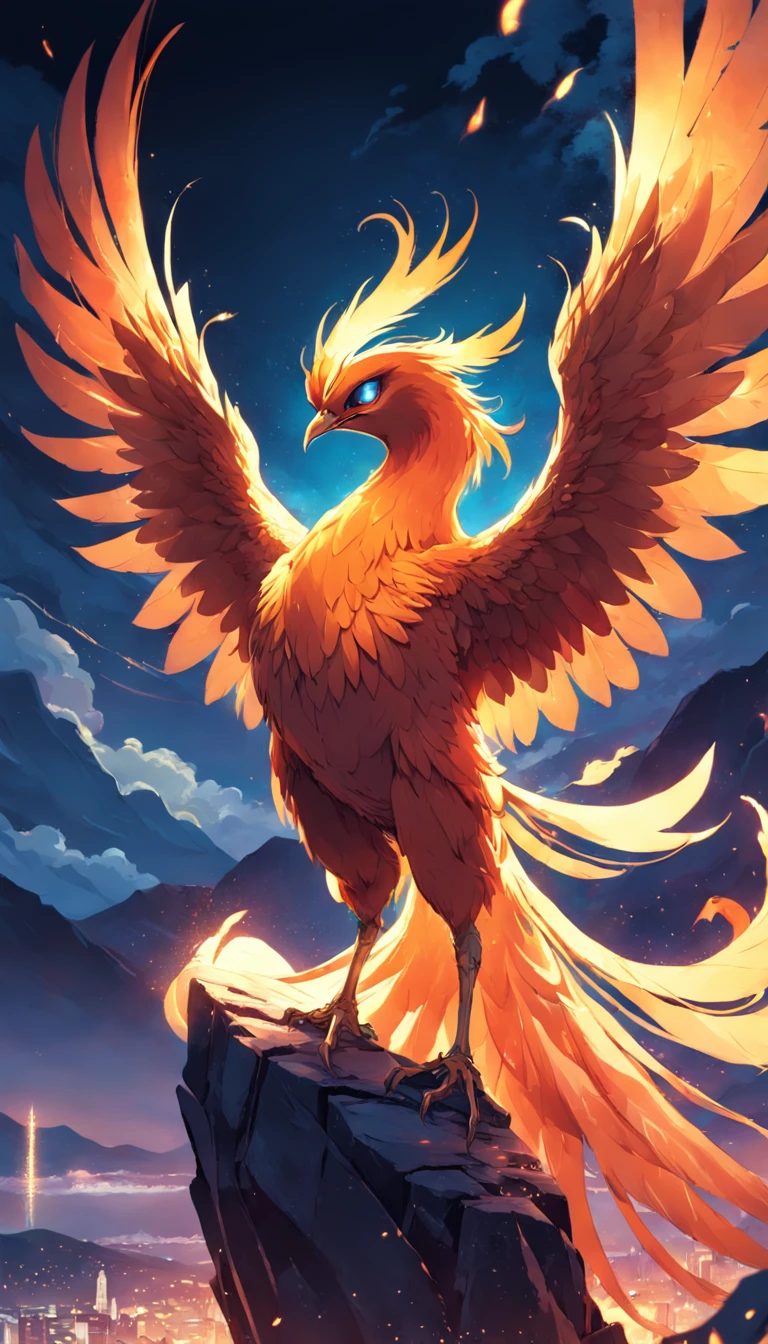 The phoenix, the divine bird in Greek mythology