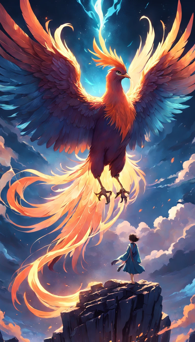 The phoenix, the divine bird in Greek mythology