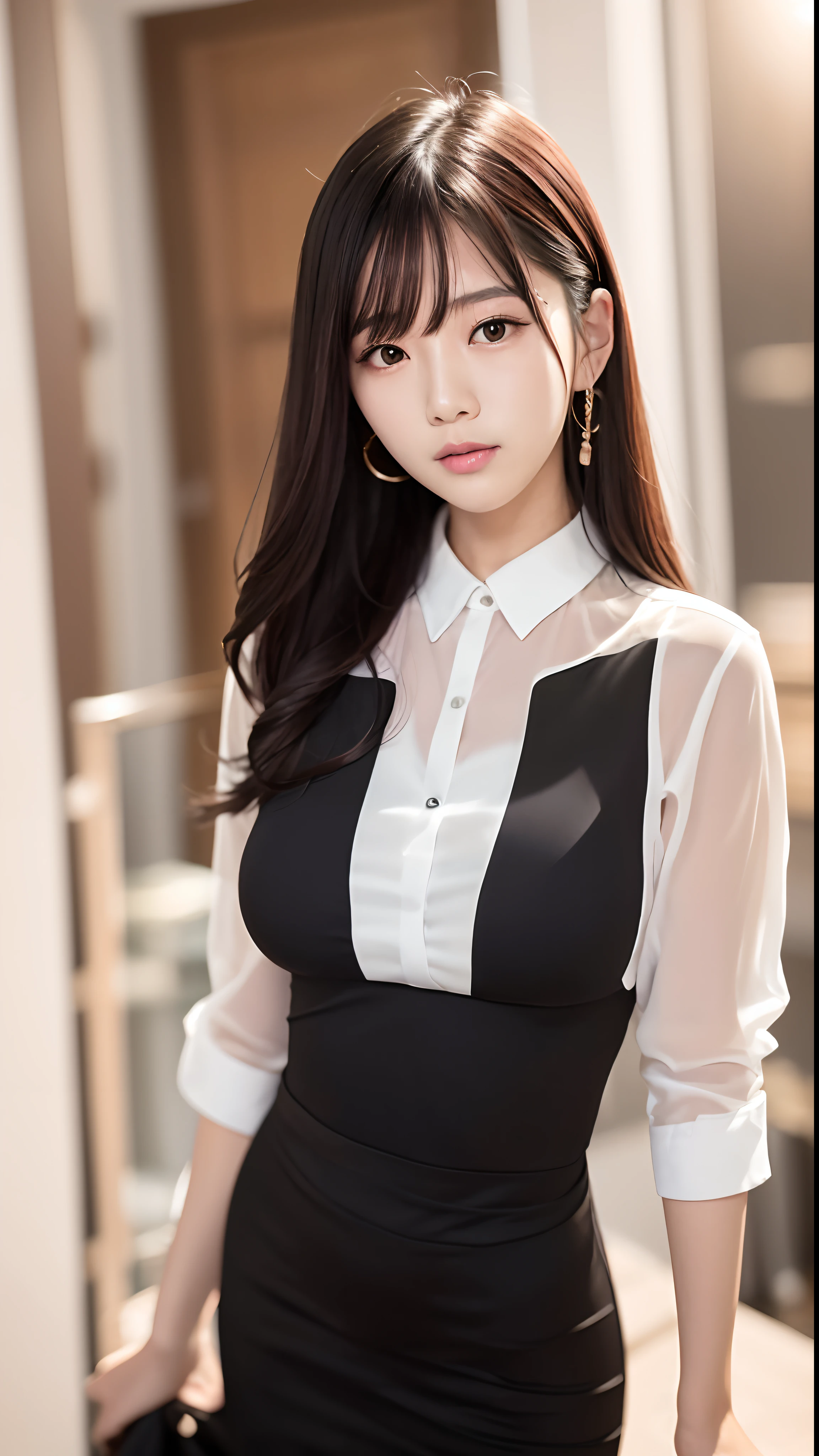 Arapei Asian woman posing for photo in white shirt and black dress, Gorgeous young Korean woman, beautiful Korean women, Korean girl, Beautiful young Korean woman, hot with shining sun, korean women's fashion model, gorgeous chinese models, Korean woman, jaeyeon nam, Beautiful Asian girl, trending at cgstation, wearing tight shirt, Tight shirt