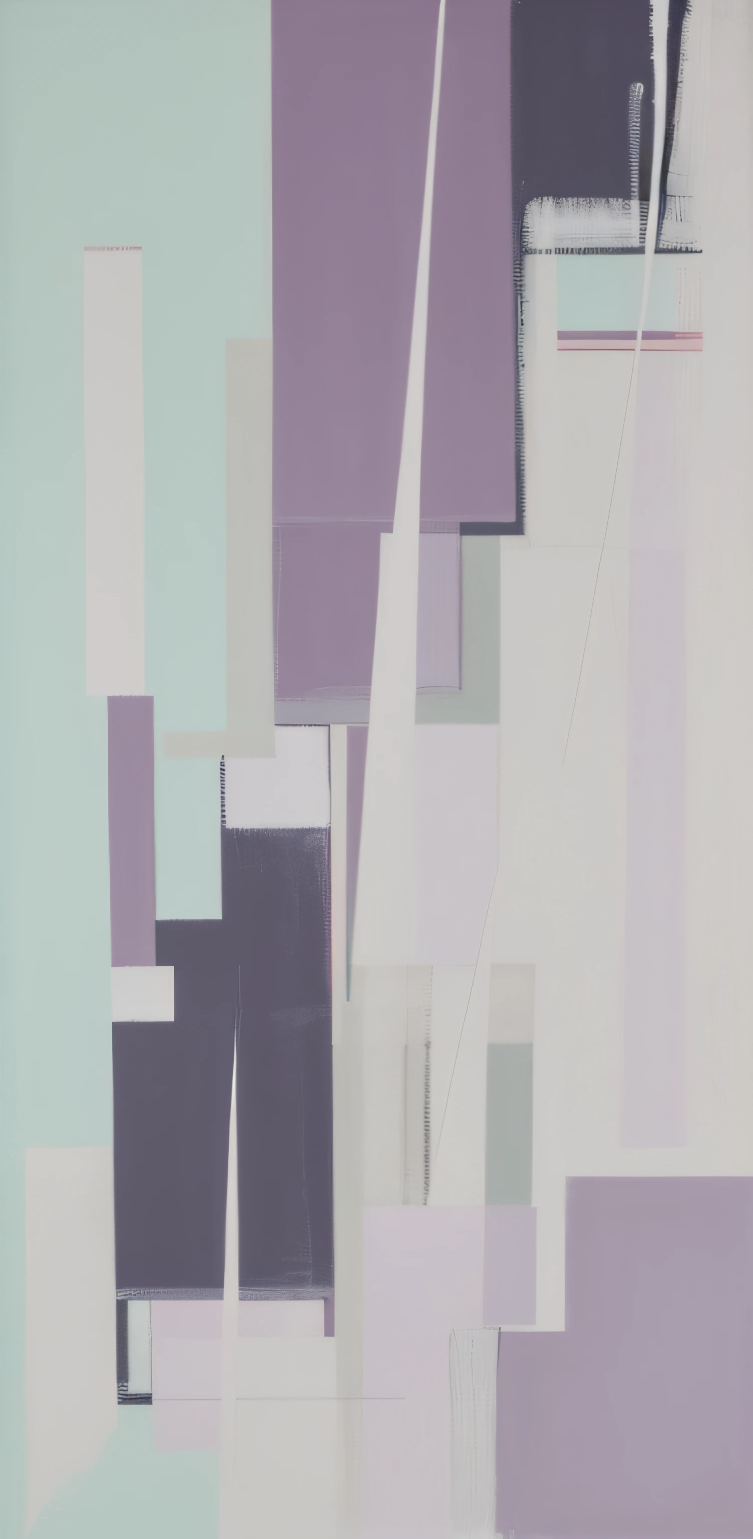 semiabstract, limited palette, stylised painting, It's a bit abstract, loose gestural painterly, Soft cool color, inspired by Raoul De Keyser, abstract conceptual, abstract flat colour