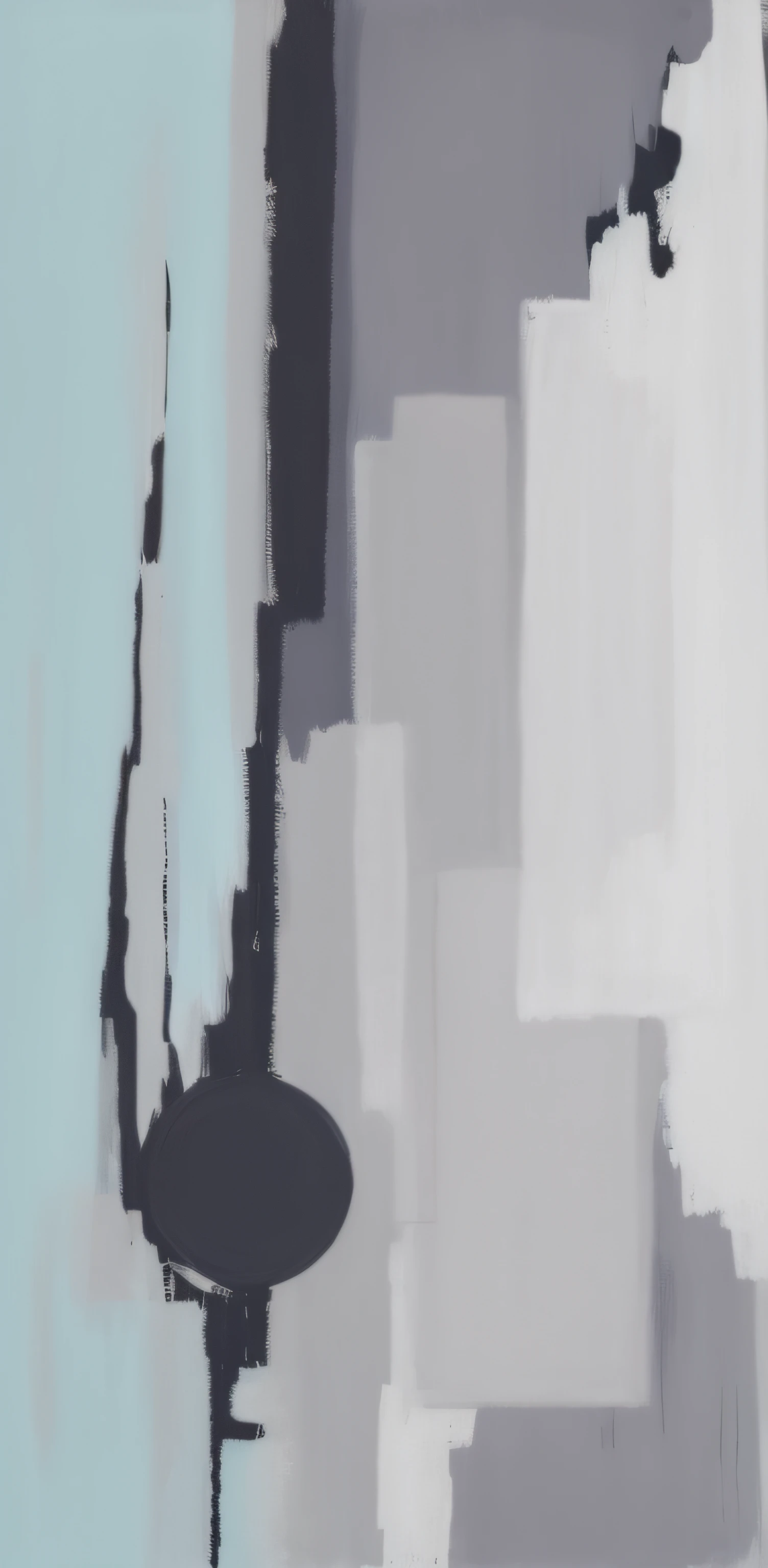 semiabstract, limited palette, stylised painting, It's a bit abstract, loose gestural painterly, Soft cool color, inspired by Raoul De Keyser, abstract conceptual, abstract flat colour