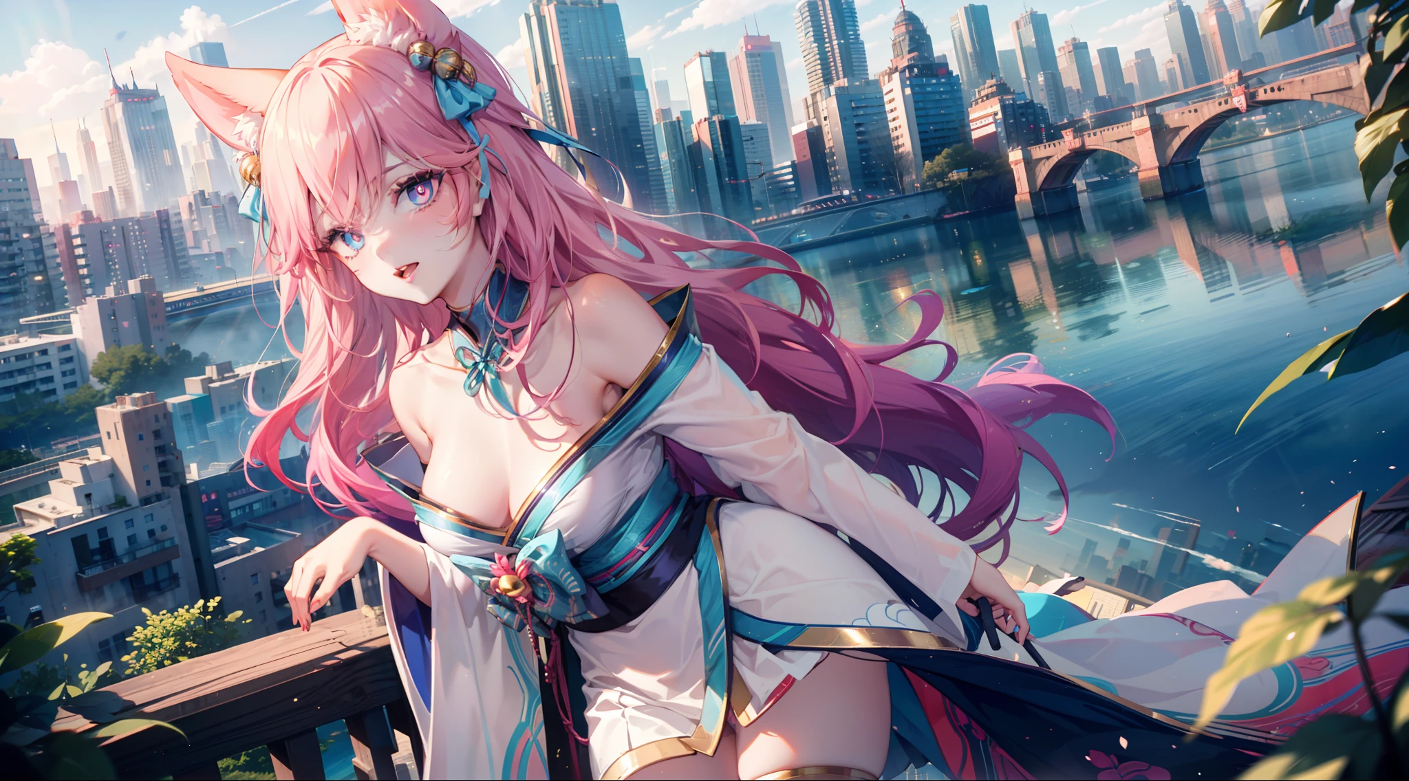Under the water，Official fine art，tmasterpiece，Sharp focus，，Delicate and beautiful hair and eyes and face，realisticlying，ultra - detailed，a beauty girl，blue-sky，Glowing white particles,(side-lighting:1.2),rays of sunshine,baiyun,Detailed clouds,Slender,Cute big breasts and big buttocks,Toothy laughter,((Laugh and open your eyes)),scenecy,Long straight hair, sexy facial expression, buliding, (Cityscape:1.7), Dynamic hair, Long straight hair, Delicate platinum-pink hair, glow blue eyes, (blue pleated shirt+white  skirt), Long white socks, paleskin, hair adornments, epic landscapes,deep in the night，I pushed open the door of the neighbor's aunt，She lay on the backrest chair，Secretly watch a small movie，Masterpiece, Best quality, A high resolution, Ah 4, long  white hair, Japanese clothes, Bare shoulders, white thighhighs, Hair ribbon, Large breasts, forest, standing, Cowboy shot,make，2 girls，tongue kissing，Breast-to-breast contact，2girls,(Lady:1.2), ((Extremely detailed face, Hair, skin, Eyes)), hdr, 4K, 16k, 32K, 64k, 128k, 256k, 512k, Asymmetrical balance, teas, FXAA, Anti – Aliasing, Intricate details, Fantastic, magic, Light rays, Ray traching, post-proces, eyeslashes, (eye shadows), eyes liner, mascara, Makeup, Yuri, (Thighs:0.8) NSFW, Dynamic Angle(Large breasts),Stick out your tongue,grabbing breast，Hanfu，High heels