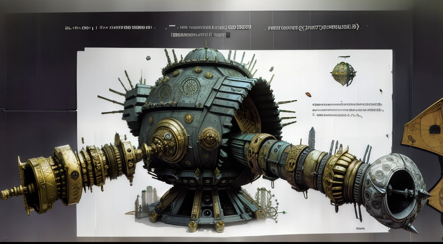 Giant parasite spacecraft(Alchemy observatory with complex structure),The shell is broken