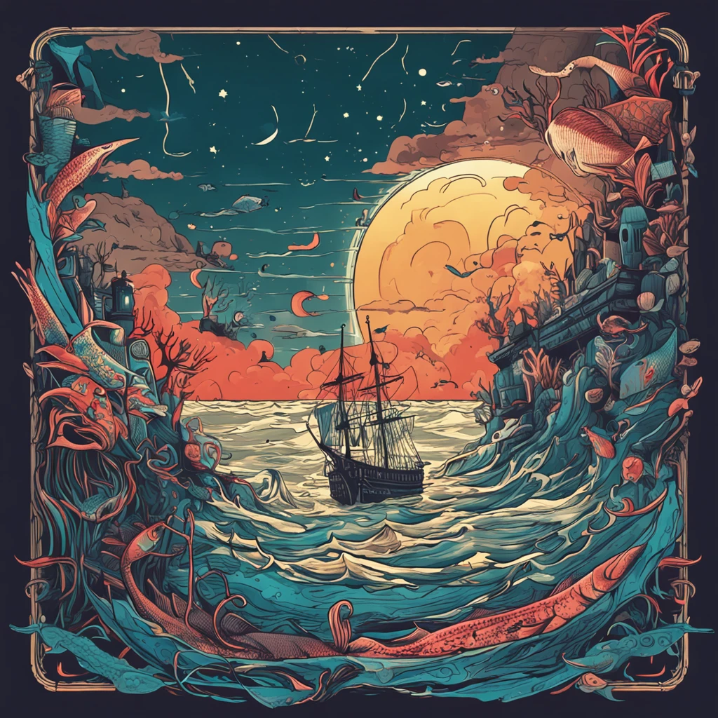 the sea，The fish，starrysky，wasteland，medieval times，shoun