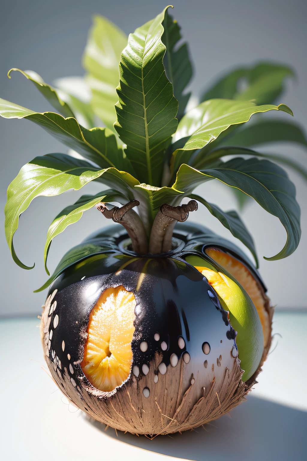 Future fashion，Enjoy a fresh taste！
Good coconut fruit fresh，Technological decoration，Leading the fashion future！Metallic silver gray with fruit green，Colors collide with trendy winds！We are customer-focused，Service is paramount，Bringing you an unparalleled fruit experience。