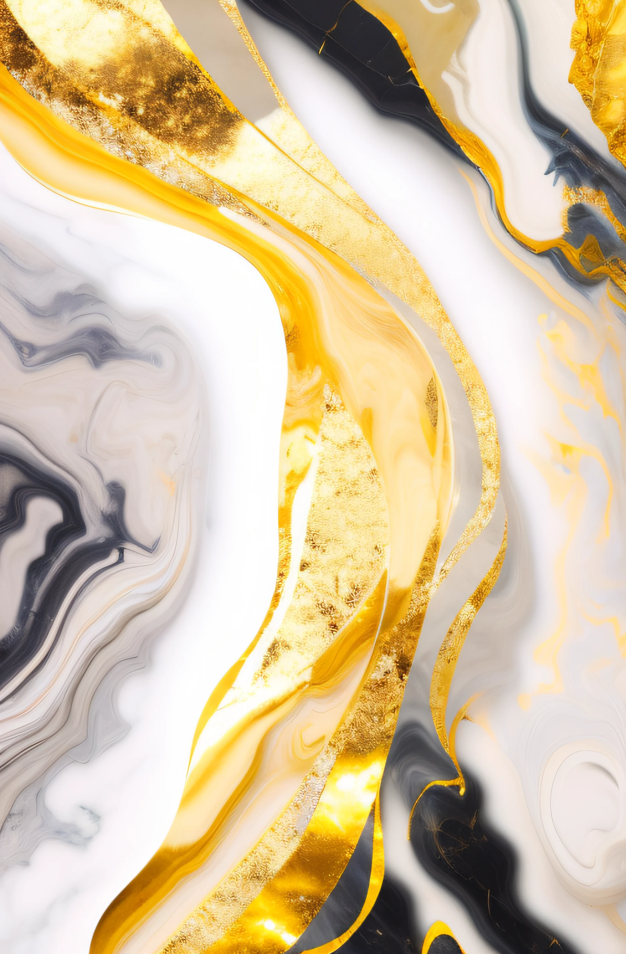An image of Aalfid with a painting with gold paint and a black background, baroque marble and gold in space, touch of gold leaf, touch of gold leaf, gilded marbled paper background, marble and gold, Gold leaf art, marble and hint gold, ethereal abstract, gold leaf painting, spiritual abstract forms, gold layers, gold leaves, gold ethereal light