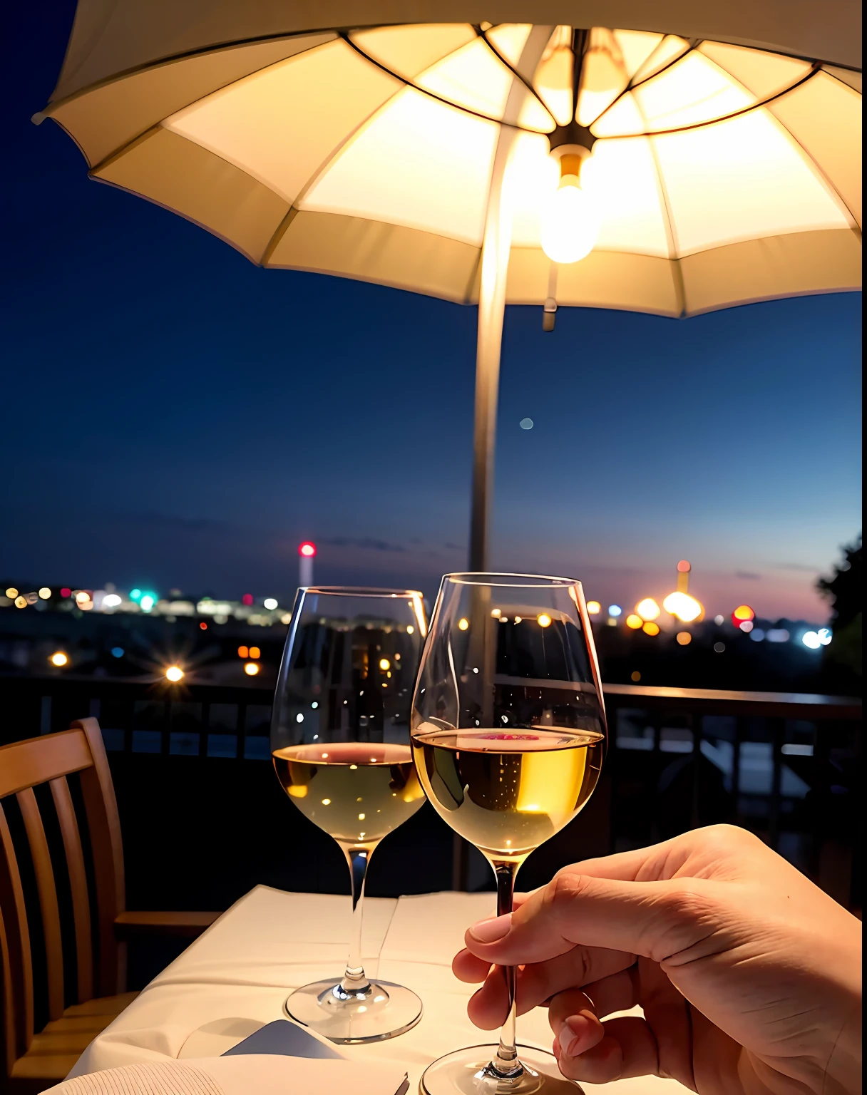 (64K, UHD, top quality, masterpiece: 1.2), (realistic, photorealistic: 1.37), super detailed, pretty woman 1 person, (slim face), (slim body), (brown hair), (short cut), cheeks slightly blushing, (44 years old), 38 years old, solo, beautiful detailed urban night view outside the window, restaurant, wine glasses sit, at night, in a prominent placeNovaFrogStyle, Actress, Model, Waist Up, White Wine, Slim, Wine Glass, Super Clean Night View, Wine Glass Put in the Middle, Happy Smile, (Smile: 1.15), Beautiful Fine Eyes, Upper Body, Bust Japan Up, Night, Short, Short, Actress, Model, Waist Up, White Wine, Slim, Wine Glass, Super Clean Night View, Wine Glass Put in the Middle, Happy Smile,