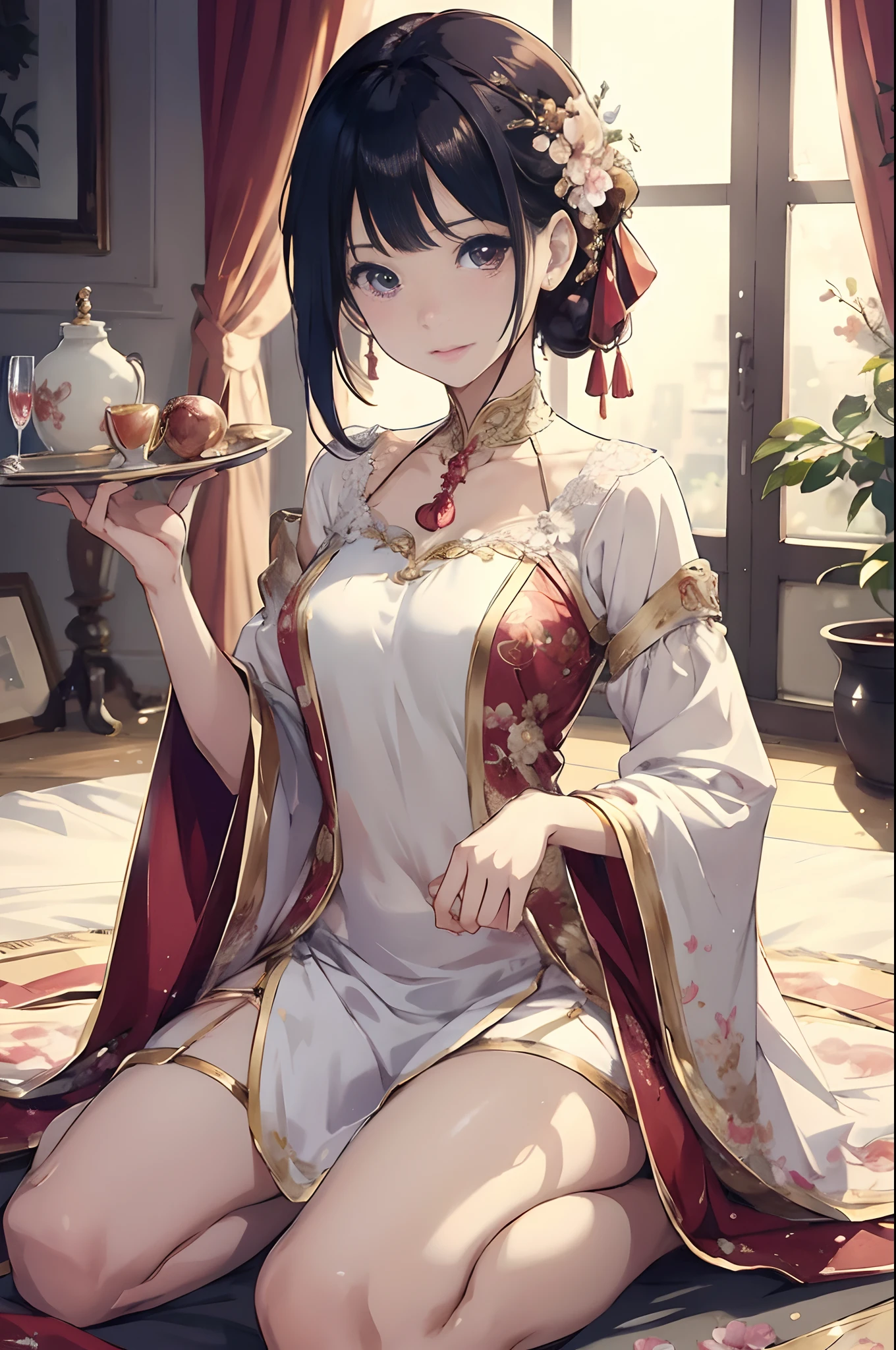 masutepiece、ultra-quality、ultra-detailliert、Perfect drawing、Hi-Res、Solo、beatiful backgrounds、high-level image quality、Perfect Beautiful Girl、Perfect Photo、Detailed drawing、high-level image quality