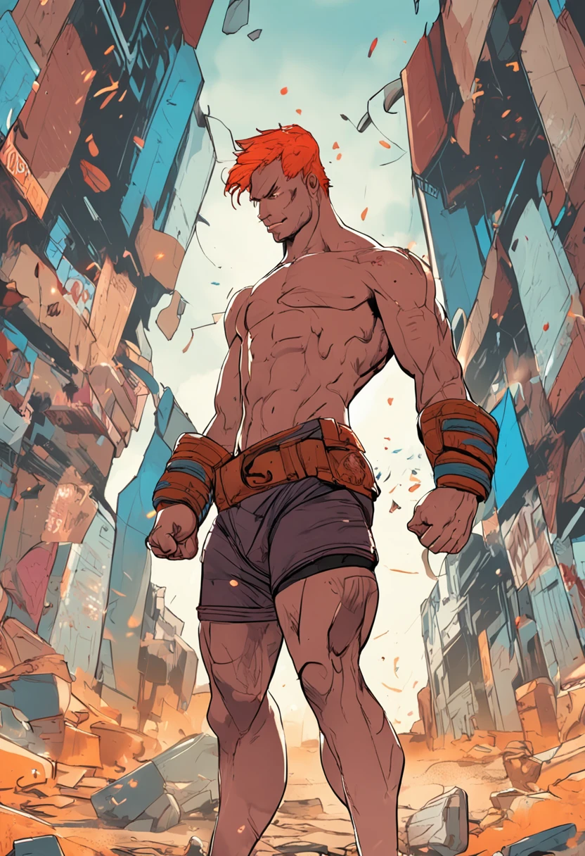 muscle men, stark, half turtle , sfv, Use the Kaga, Use briefs with large bulges on the inside, heavy, labeled, stark, Brawny, orange color hair, red hair, spread their legs, stark, Sexy, belo sorriso