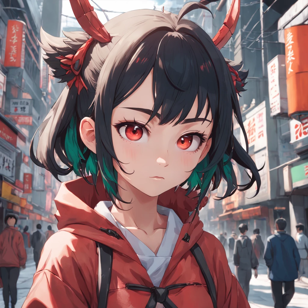 Cartoon-style logo,Renderman、Redshift、Octane,Render(Chinese Girl - 6500-v1.1:0.67)(RAW photo1:0.5)(bust,Full body like,Face in Focus),(Japanese anime films)(red colour,blue main tone)best qualtiy,tmasterpiece,illustratio,Extremely Delicately Beautiful,extremely detaile,CG,8k wallpaper,astounding,finedetail,tmasterpiece,best qualtiy,offcial art,the Extremely Detailed CG Unity 8K Wallpapers,absurderes,Unbelievable,Dreamy,hugefilesize,ultra - detailed,A high resolution,extremely detaile,Lots of action,and its rich gesture movements,(Beautiful Meticulous Girl,extremelydetailedeyesandface,beatiful detailed eyes,Loose long-sleeved jacket,Translucent tulle,tight tshirt,Sexy shorts,himawari,florals,In the red maple forest,Emerald green lake,Golden Hawaii,flower sea,Deep in the forest,Deep forest creek,Incredible animals)