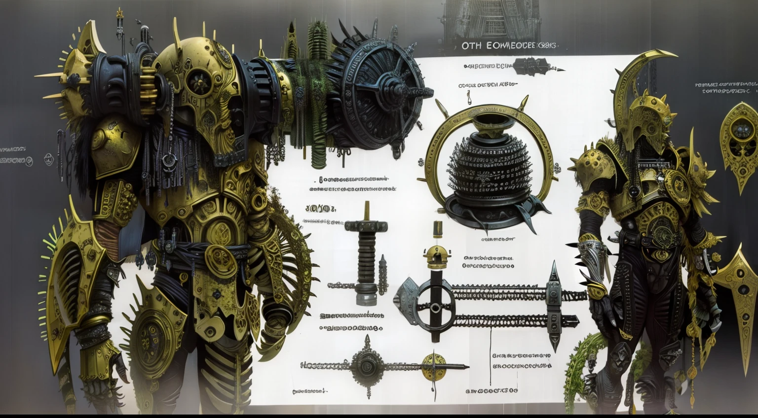 An alchemy observatory with the complex structure of the ancient parasite universe,decrepit,Realiy,Close up