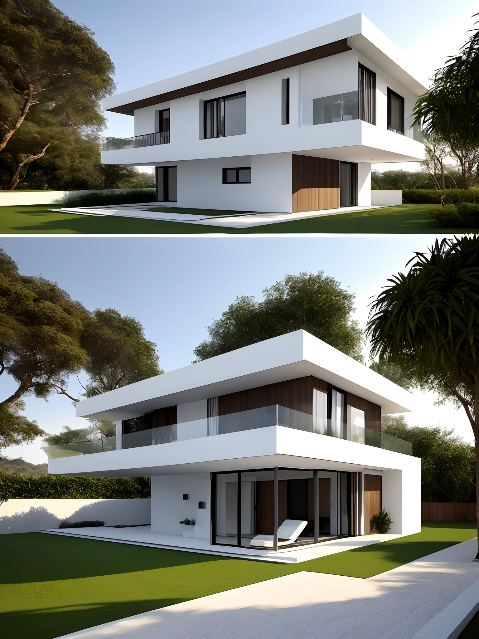 Casa futurista no alto da colina