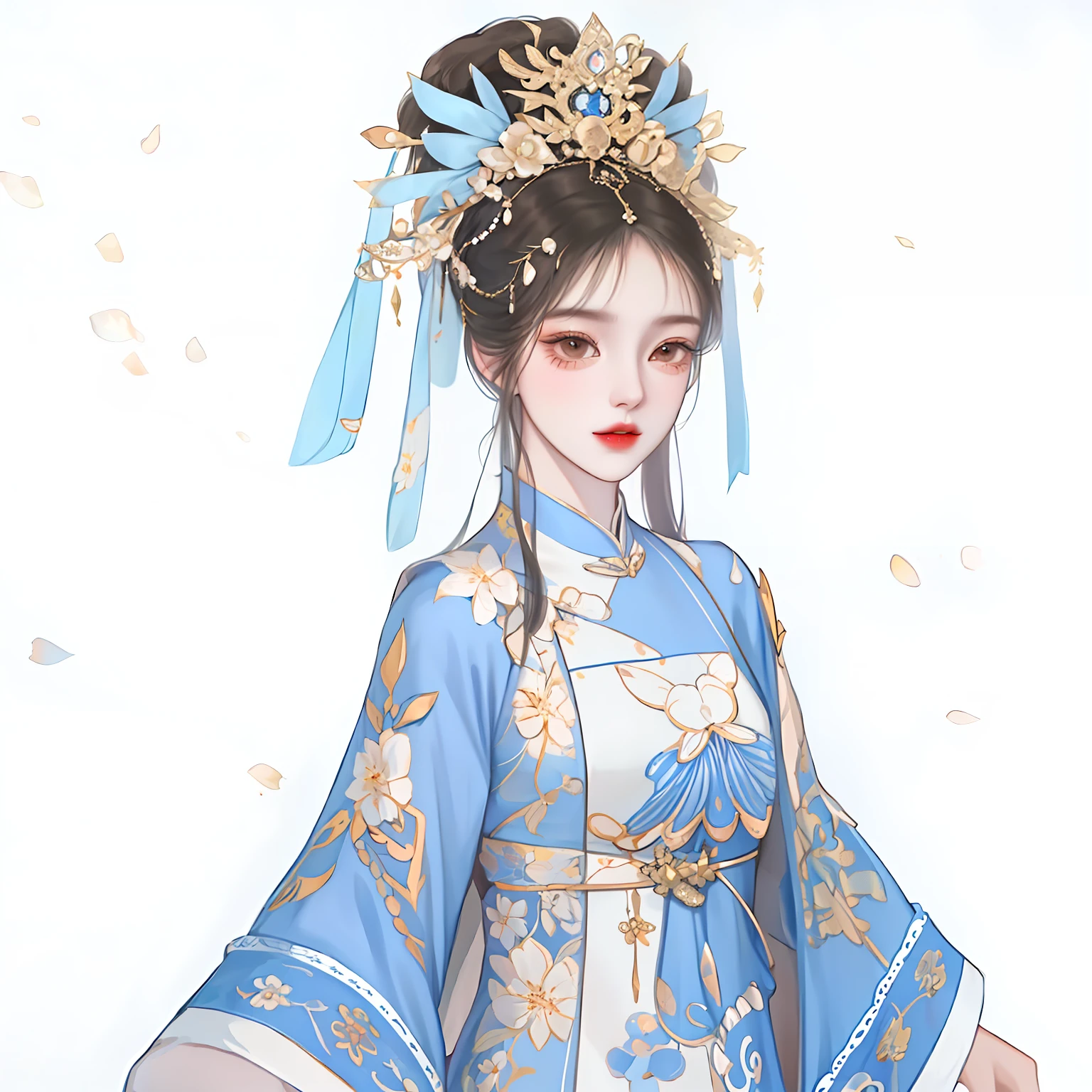 oriental girl,Works of masters,Best picture quality,Higher quality,high detal, 超高分辨率, 8K分辨率, depth of fields, cinematic photogtaphy, intricately details, carefully, meticuloso, glorious, max detail, extreme beautiful, (((1girll, 独奏))), 18yr old, Panfafa,brunette color hair, white skinned, A picture, tmasterpiece, (Best picture quality), Higher quality, high detal, 超高分辨率, in a panoramic view, Exquisite facial features, s the perfect face