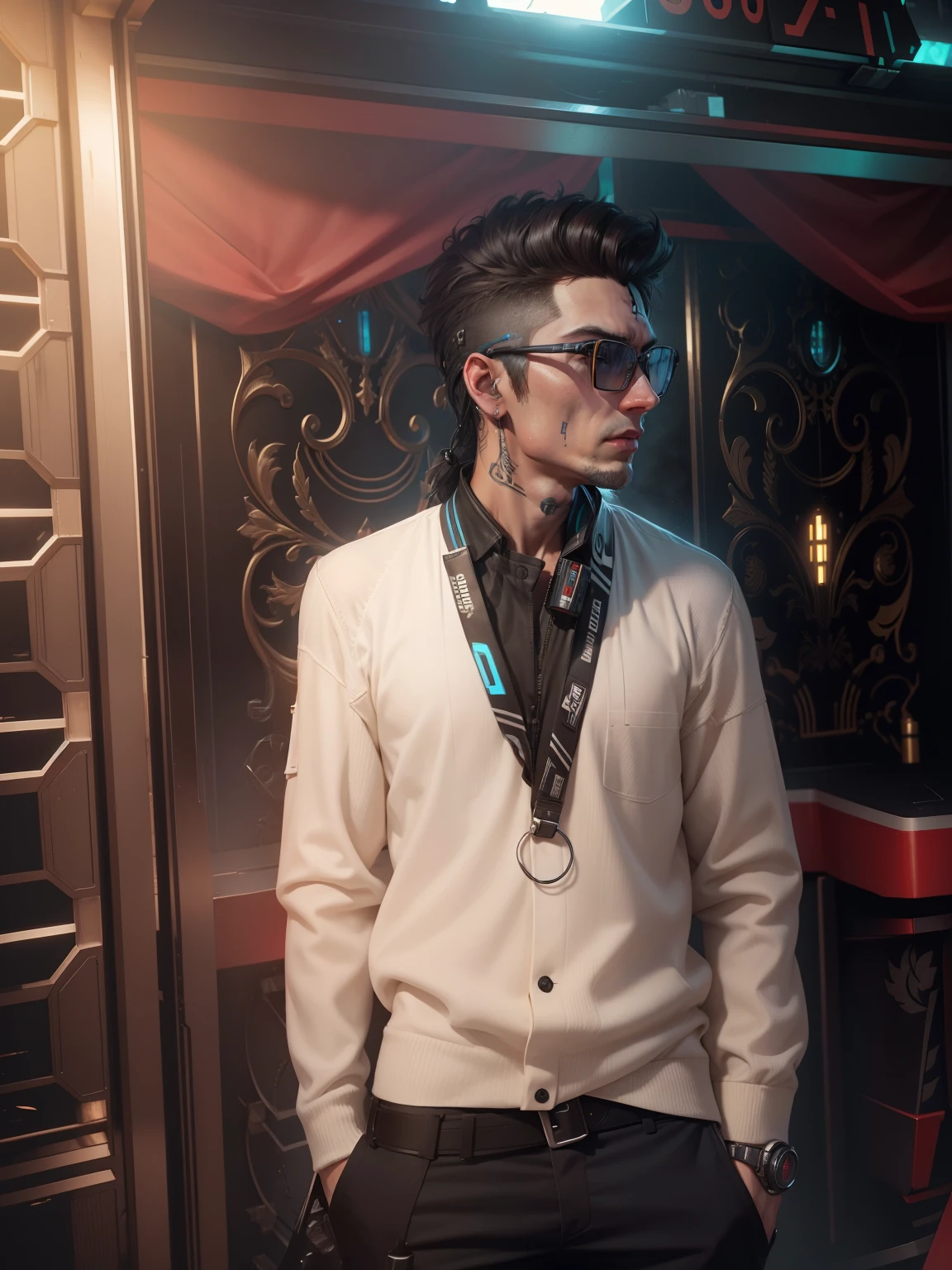 Change background ultra realistic 8k handsome boy realistic face cyberpunk