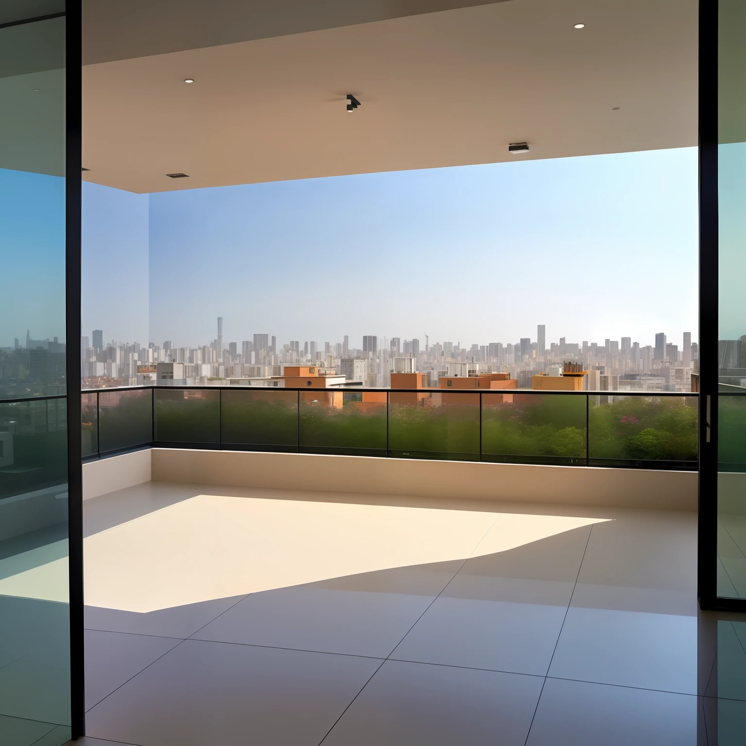 "Describe a townhouse of dimensions 10x10 meters, estrategicamente posicionada no topo de uma colina. Detalhe os elementos realistas da arquitetura, including large glass windows that allow for a stunning panoramic view. Highlight the presence of a roof garden, adding a green touch to the structure. Don't forget to mention an integrated garage and an airy design that lets natural light into every room."