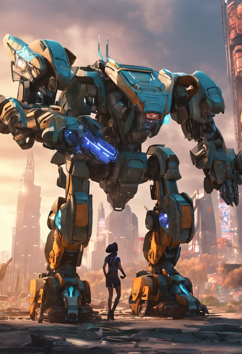 Mecha technology girl
