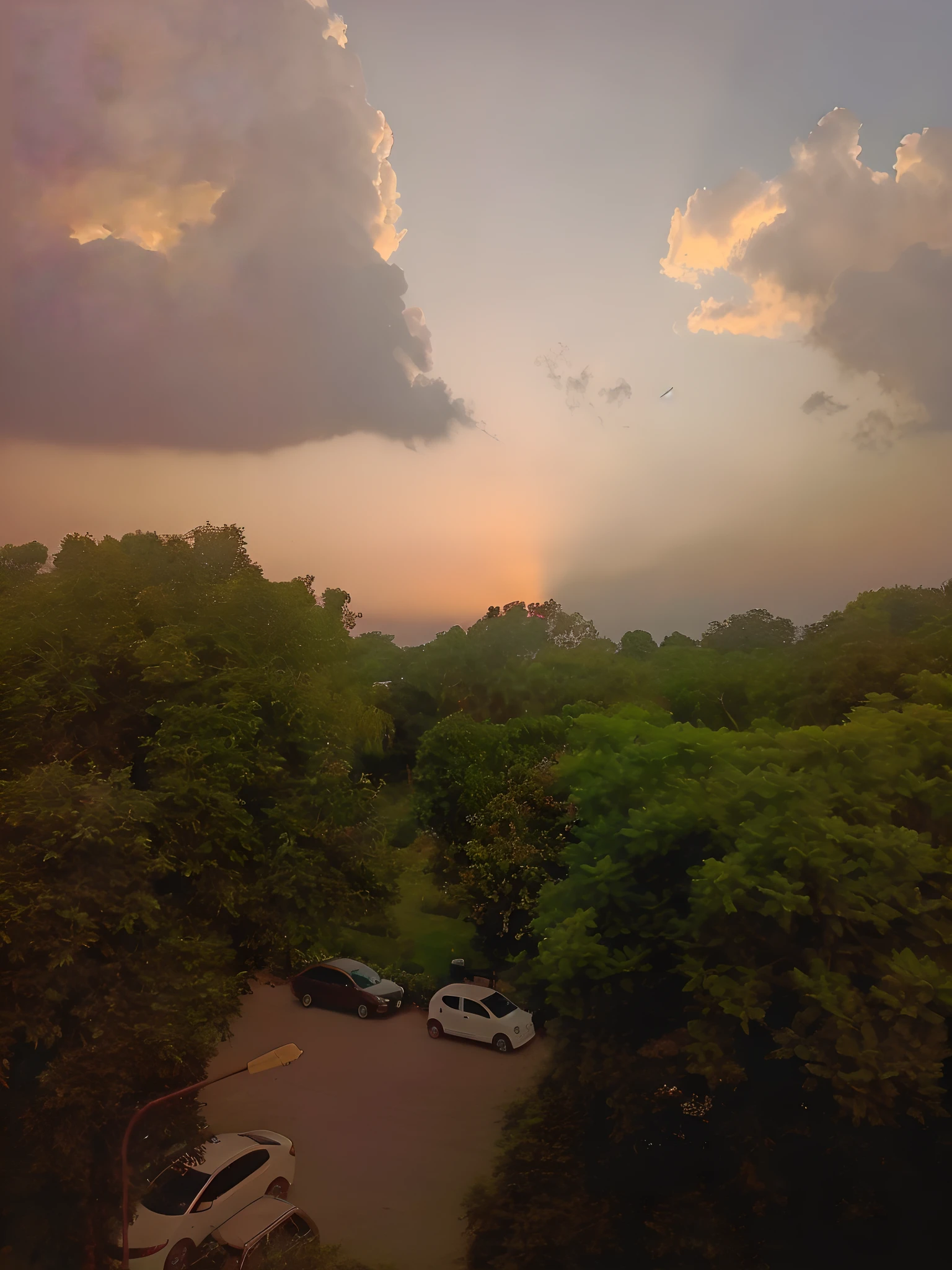 there is a beautiful sunset with a lake and trees in the background, colorful skies, surreal colors, colorful sunset, colorful sky, marvellous reflection of the sky, stunning sky, dream like atmosphere 8k, colorful clouds, colors reflecting on lake, surreal sky, red and blue reflections, fire reflection, beautiful sky, beautiful and spectacular dusk, beautiful dreamy landscape, amazing sky --auto --s2