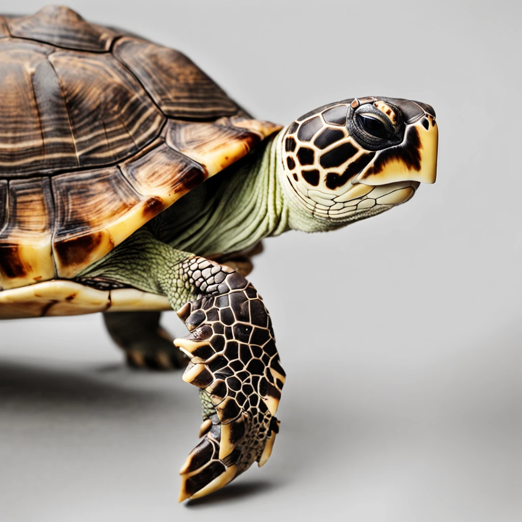 turtle walking against a white background, masterpiece, drawing, sketch style, monochrome scheme, simple background, minimalist images, photography installations, paleocore, poetic intimacy
