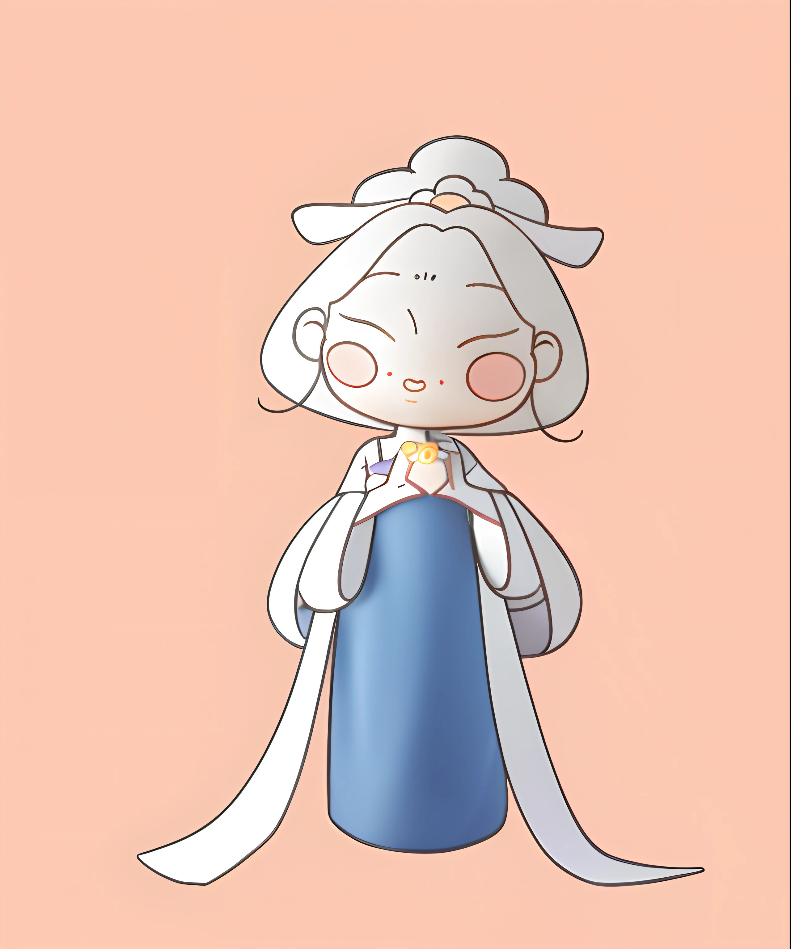 Palace ， A girl in Hanfu, Simple lines of art, thick lineart,  in dress, perfect lineart, character is in her natural pose, clean lineart, holding a pudica pose, line art colouring page, variable lineart