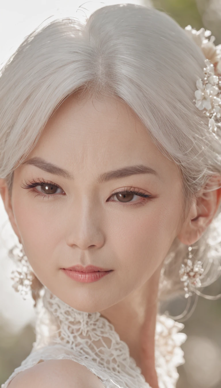 ((top-quality、8K、​masterpiece:1.3))、focus:1.2、((aunt:1.3))、(Old face:1.3)、((Beautiful Japan 40 years old、front facing、Beautiful Western-style suite with luxurious décor))、(Slender Body 1)、美丽的面容)、Wrinkles at the corners of the eyes、Shorthair、(Top quality real texture skins:1.4)full body photographed、married woman、real looking skin、Photo Real、(Increase the beauty of skin texture:1.1)