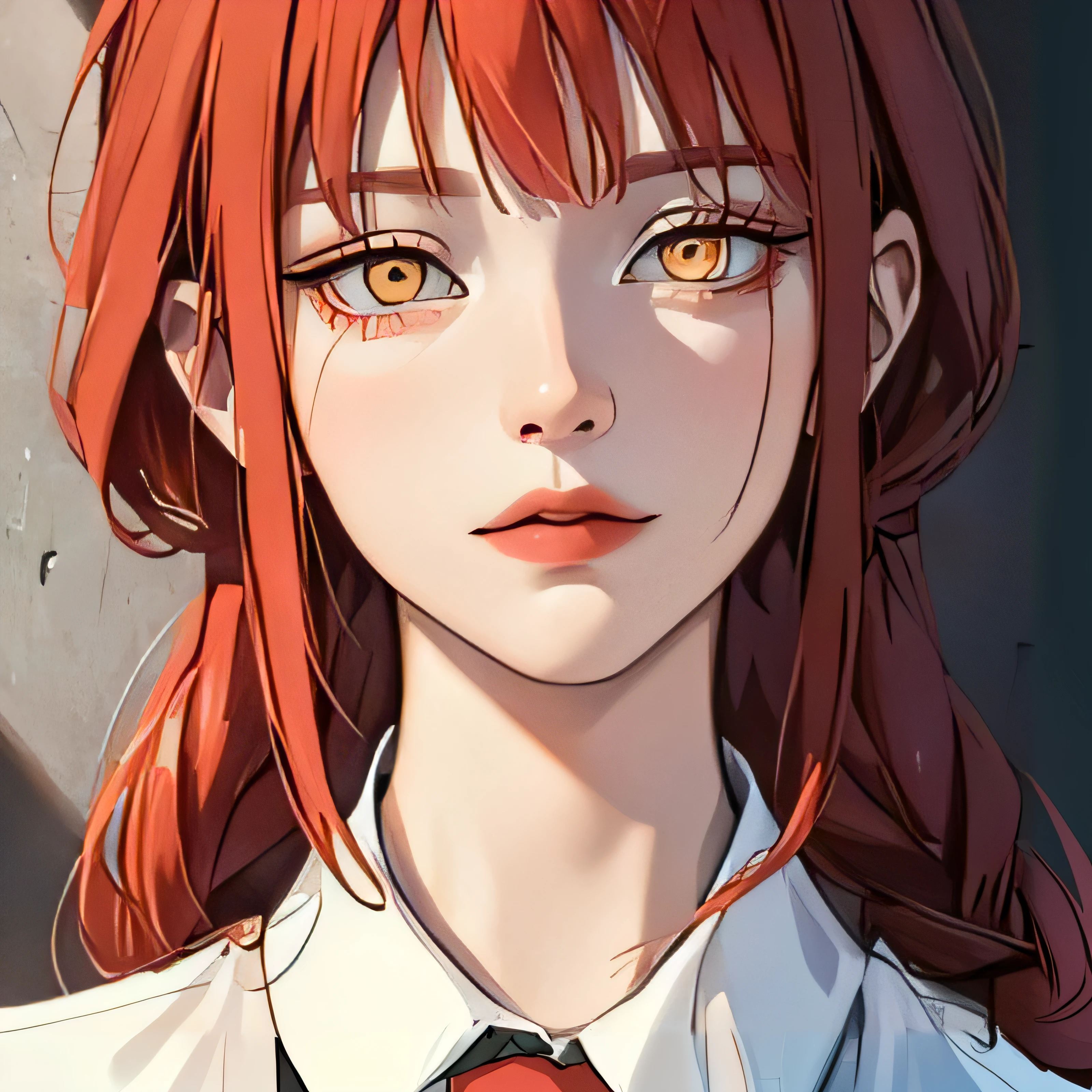 Anime girl with red hair in tie looking at camera, portrait anime girl, detailed portrait of an anime girl, portrait of asuka langley soryu, Portrait of an anime girl, Anime style portrait, realistic anime artstyle, asuka langley sohryu, Anime girl portrait, 🤤 girl portrait, Detailed digital anime art, Stunning anime face portrait, a beautiful anime portrait