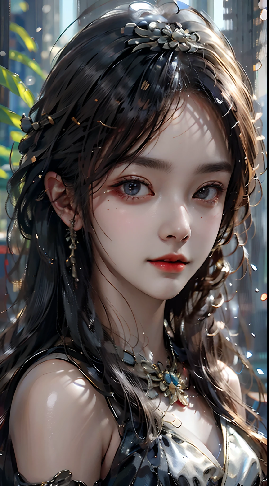1girl, photo-realistic, best quality, 8k, RAW photo, intricate details, photorealistic, beautiful detailed eyes, quan