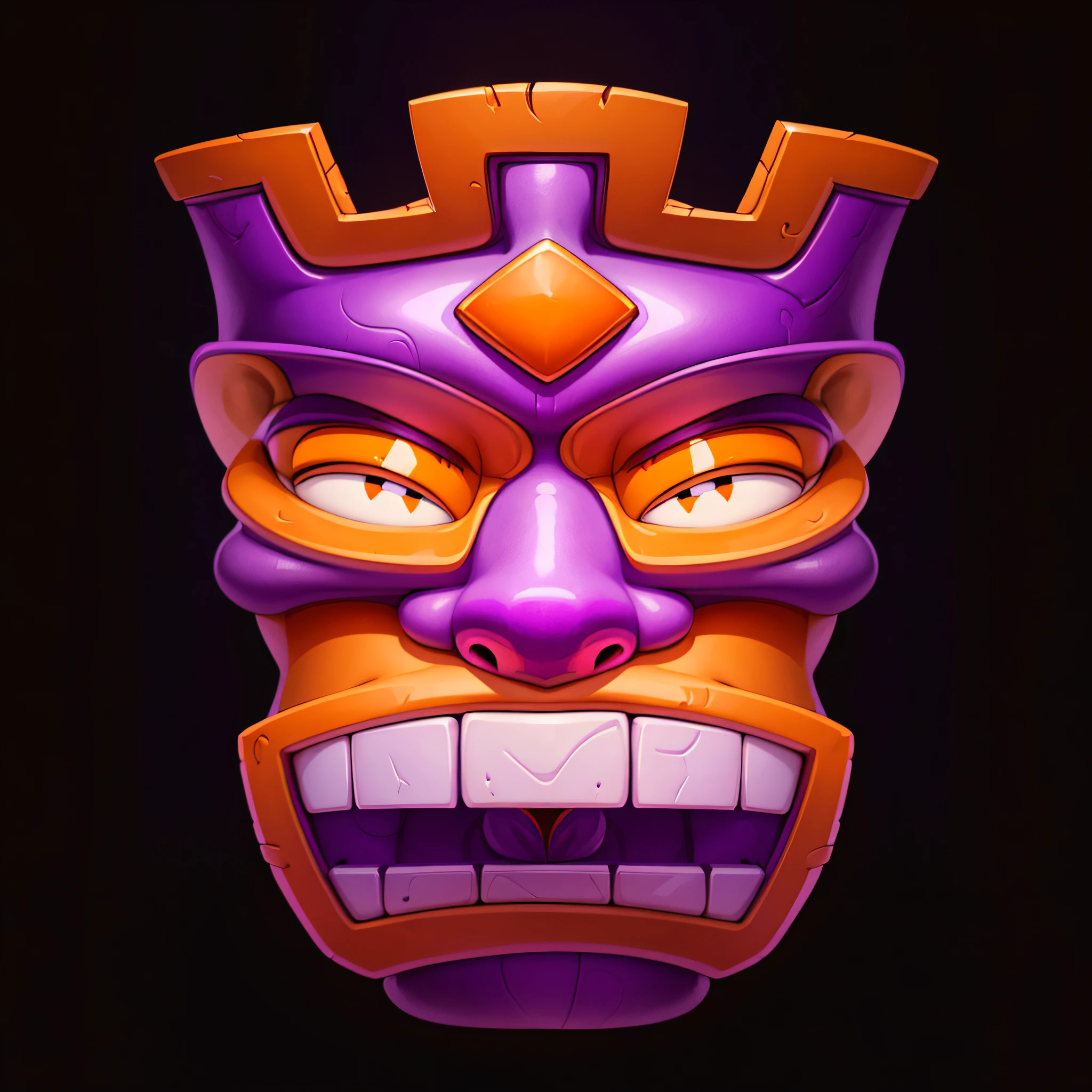(purpleish color:0.8),(amarelo:0.2),(brown pubic fur:0.3),Mayan tribe,Hawaiian Nation,gameicon,highest masterpiece,high qulity