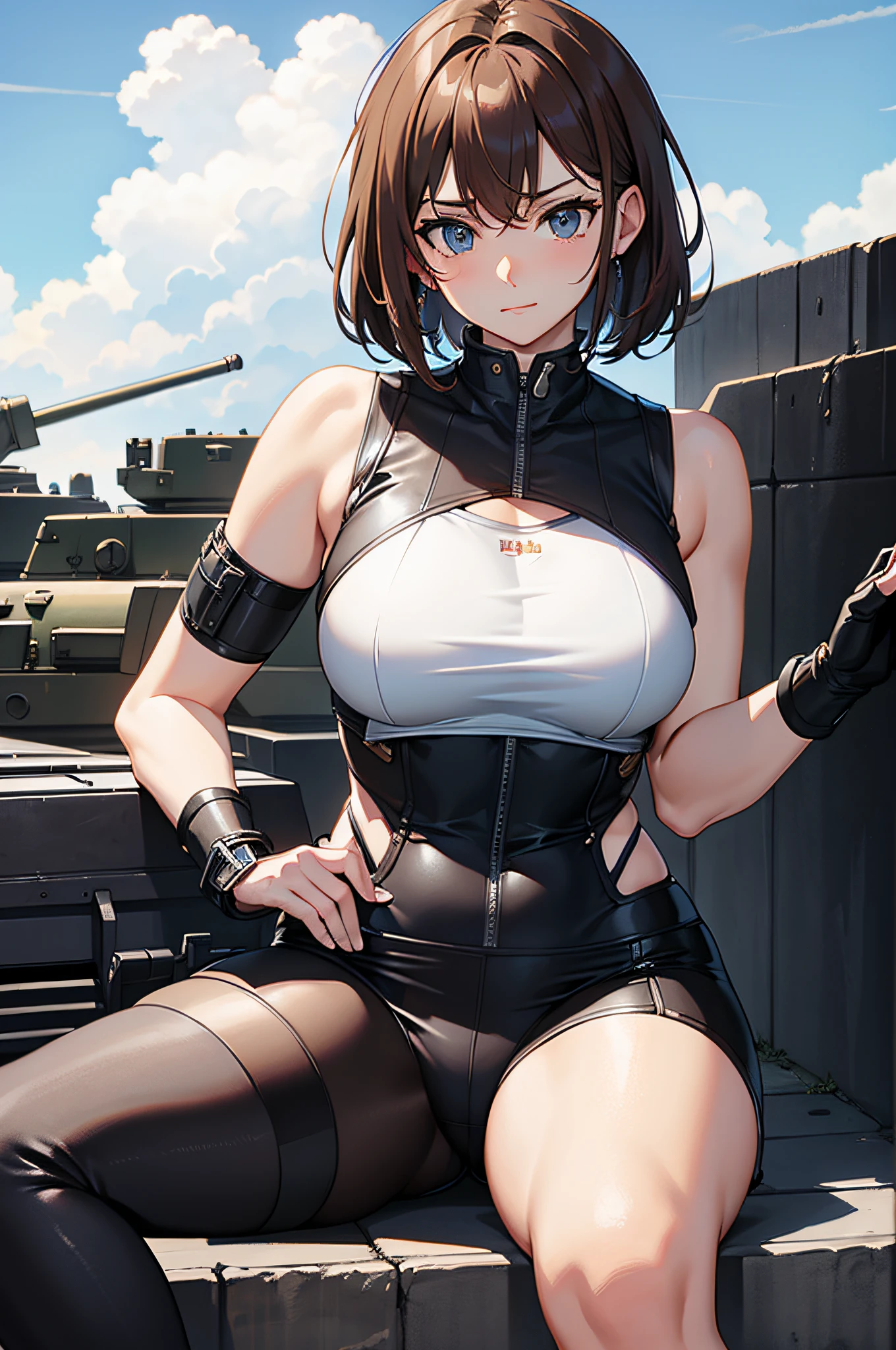 Masterpiece, Best quality, Tank uniforms,tanks