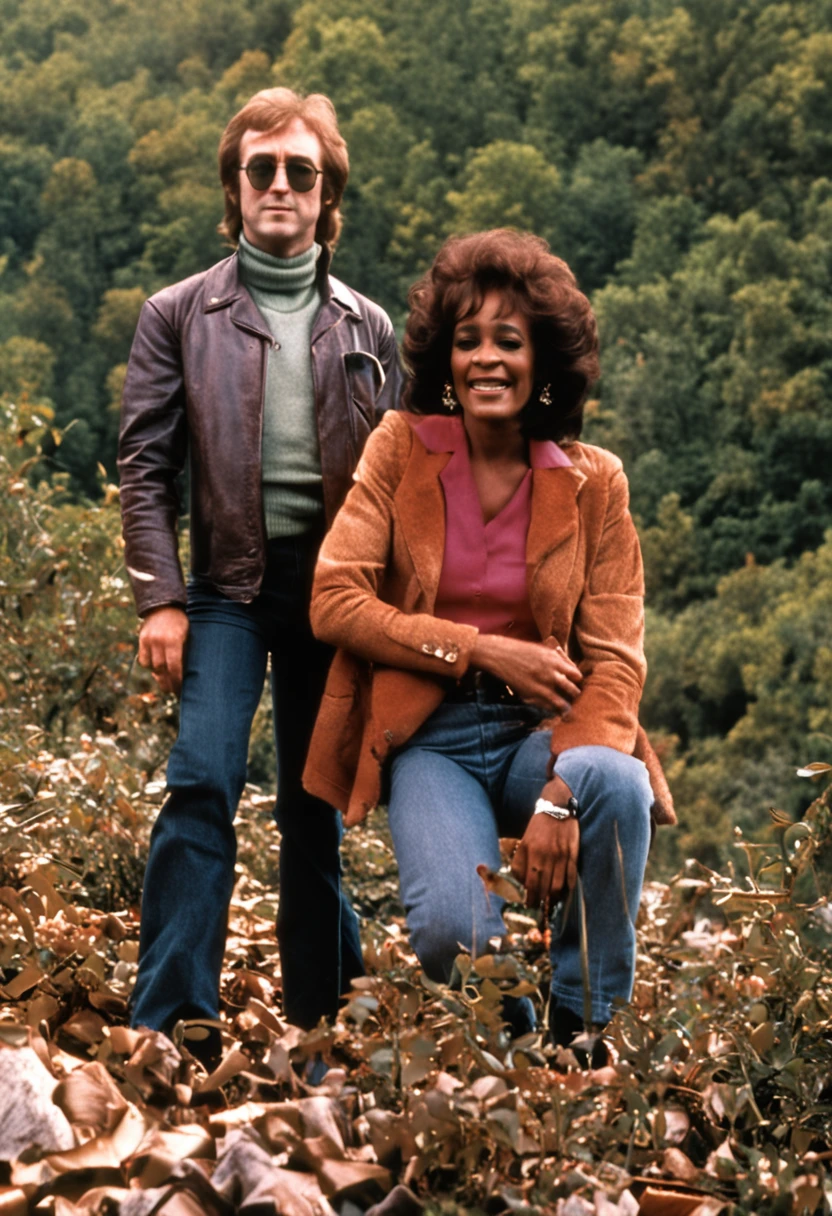 John lennon e whitney houston juntos