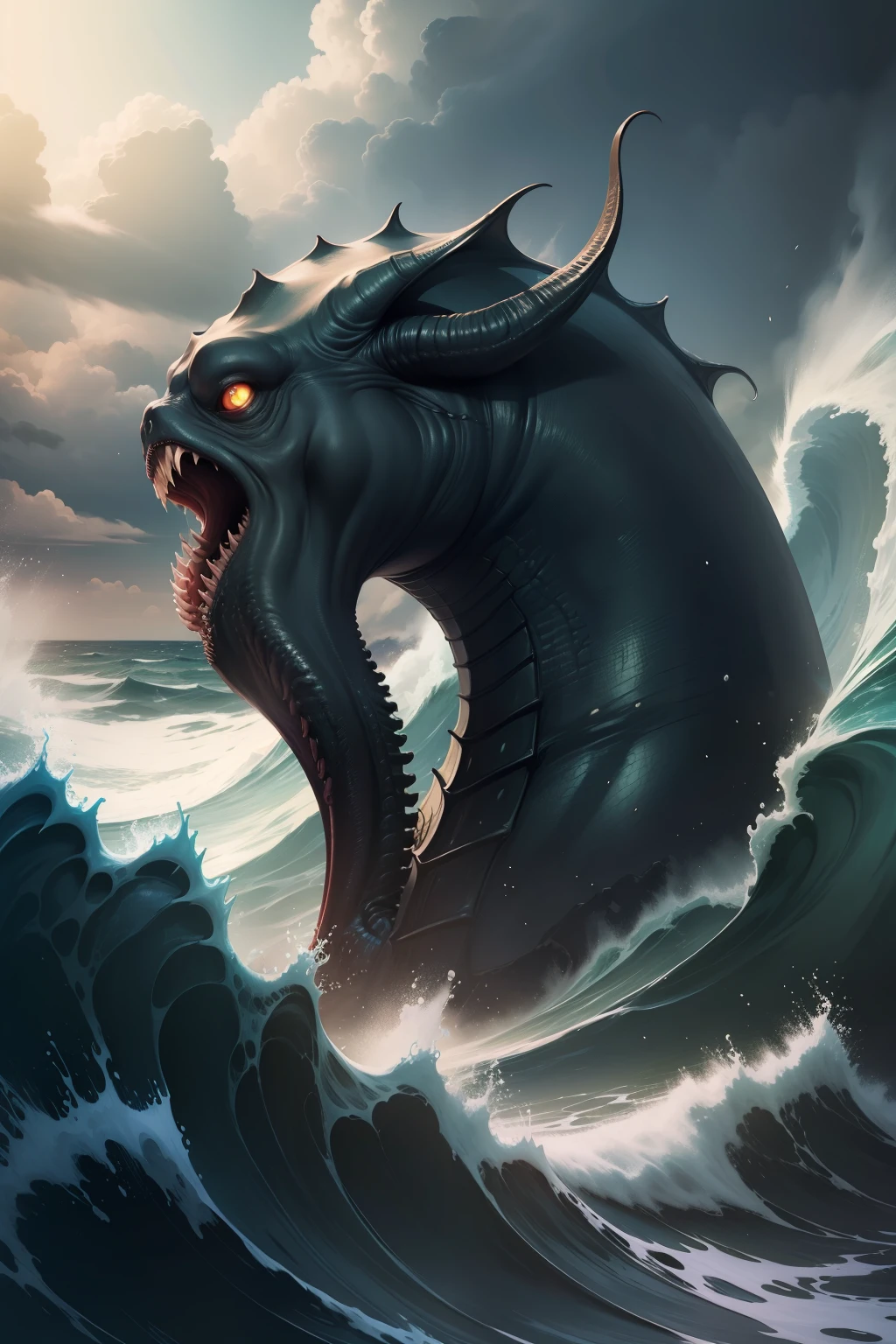 Super fine real shot of the Cthulhu Sea Monster scary and terrifying