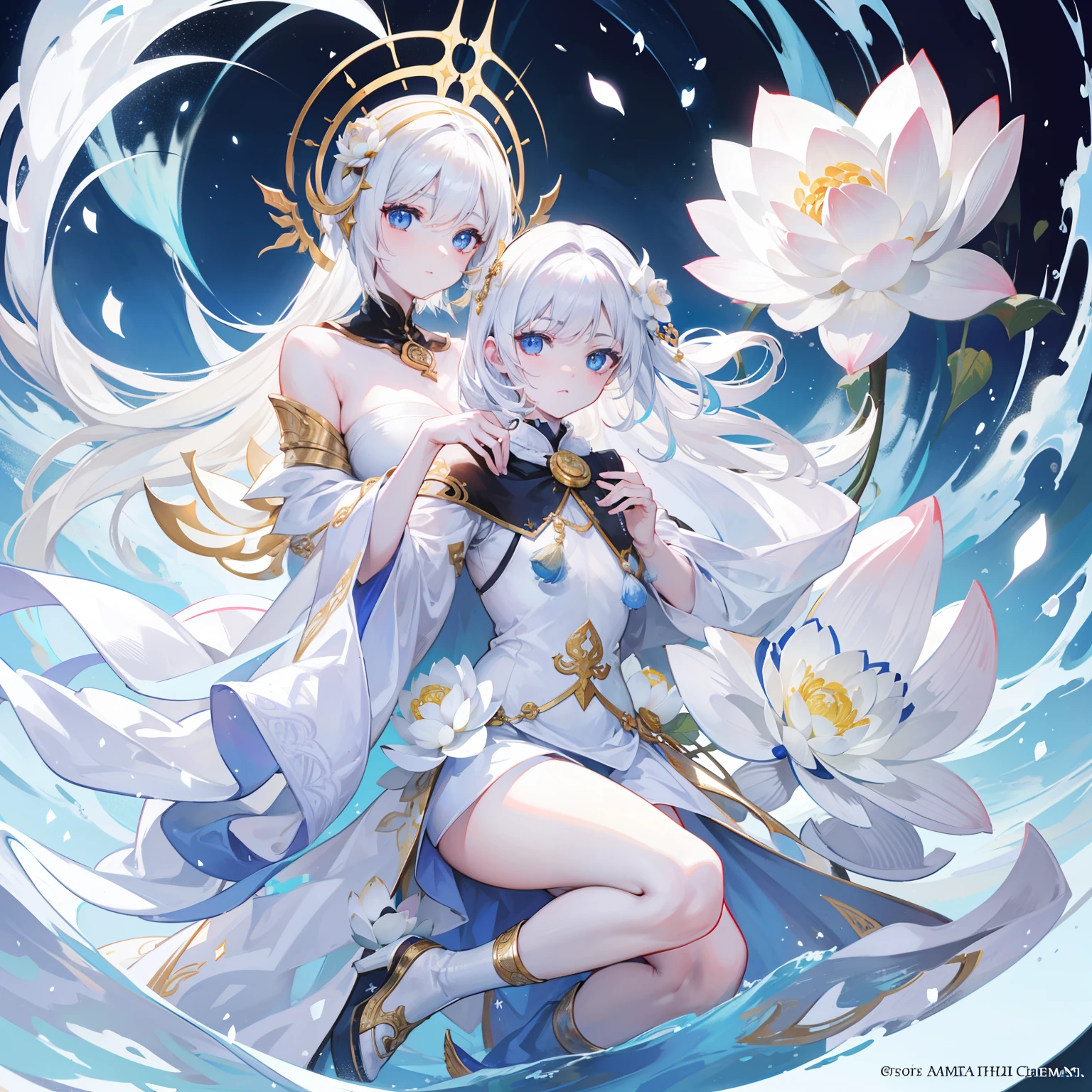 The supreme god of whiteness and flawlessness,It is the embodiment of the snow-white lotus flower