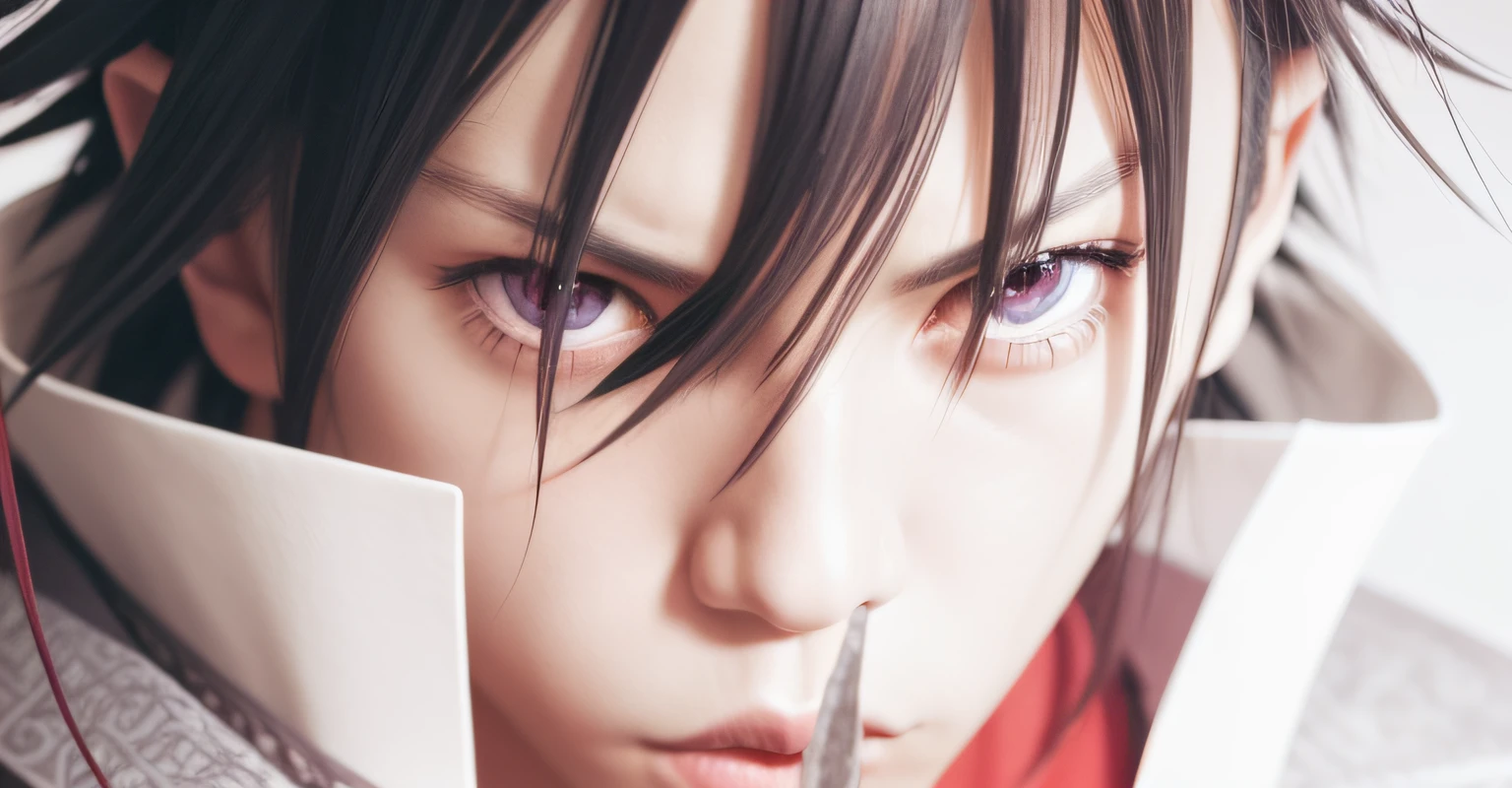 sasuke, rinnegan, sharingan, black hair, close up face, naruto, anime
