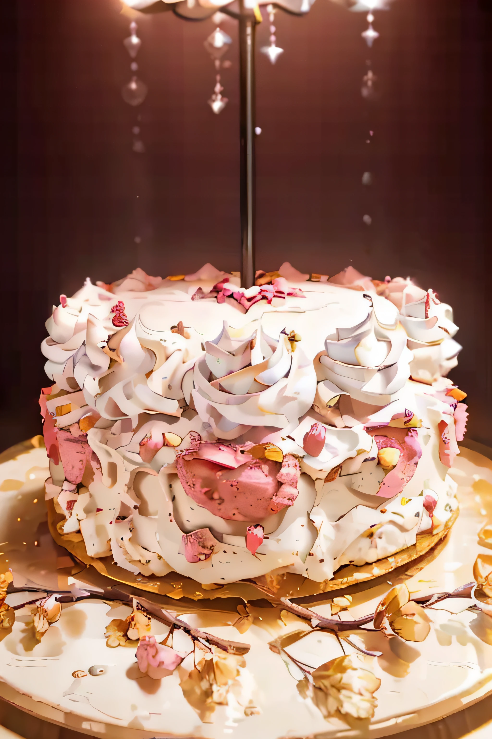 tmasterpiece,high high quality,Best quality at best,Pink cream cake,cherrie,foodphoto,k hd