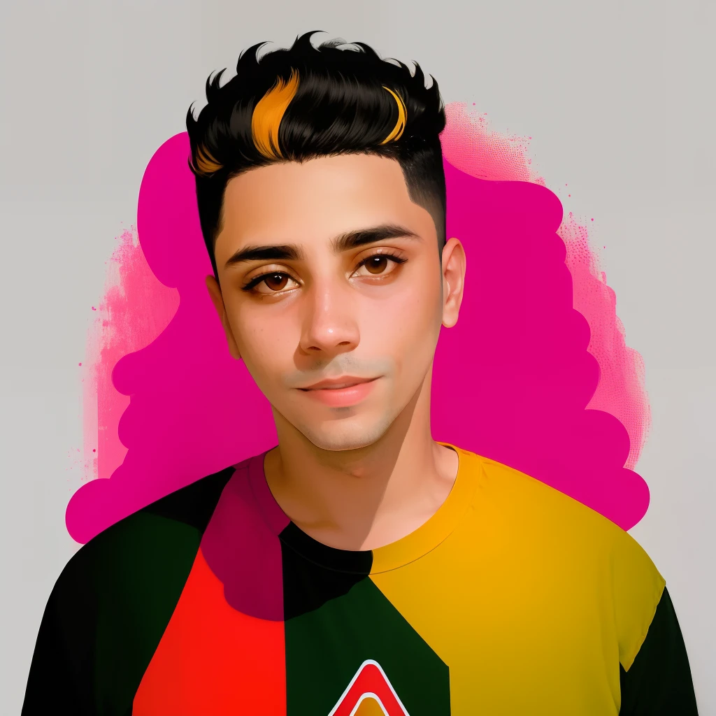 robsonsd1.5, Creating a 2D illustration with an aspect ratio of 1.5, This portrait will depict a charming cartoon style. The illustration will show the man looking forward with a playful expression.
The background will be a plain white, fornecendo um pano de fundo limpo para o retrato em estilo de desenho animado do homem. Placing it in the center of the image will draw attention to your face and make it the focal point of the illustration.
The cartoon style will be characterized by boldness, black outlines that define the characteristics of the man and add a sense of whimsy to the artwork. The use of vibrant colors will bring the illustration to life, tornando-o visualmente atraente e envolvente.
The 2D illustration will focus on capturing the man's personality and charm, utilizando recursos exagerados e detalhes expressivos para criar um retrato delicioso. Your hair will be highlighted to give a different touch to the character.
Geral, this 2D illustration, apresentado em um estilo de desenho animado encantador com contornos pretos ousados e cores vibrantes, will offer a playful and captivating representation of the subject. It will evoke a feeling of warmth and lightness, tornando-o uma obra de arte visualmente cativante.