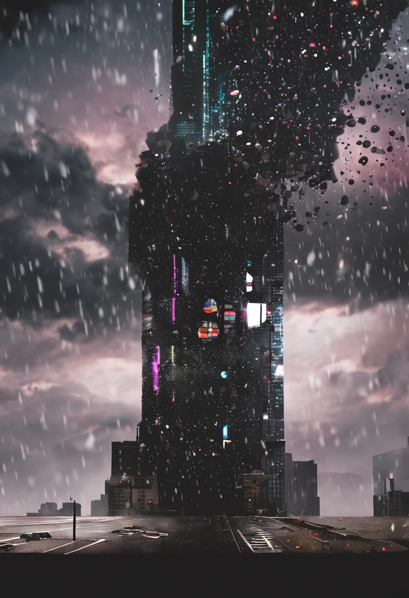 apple, iphone, dark, techman, black, rain